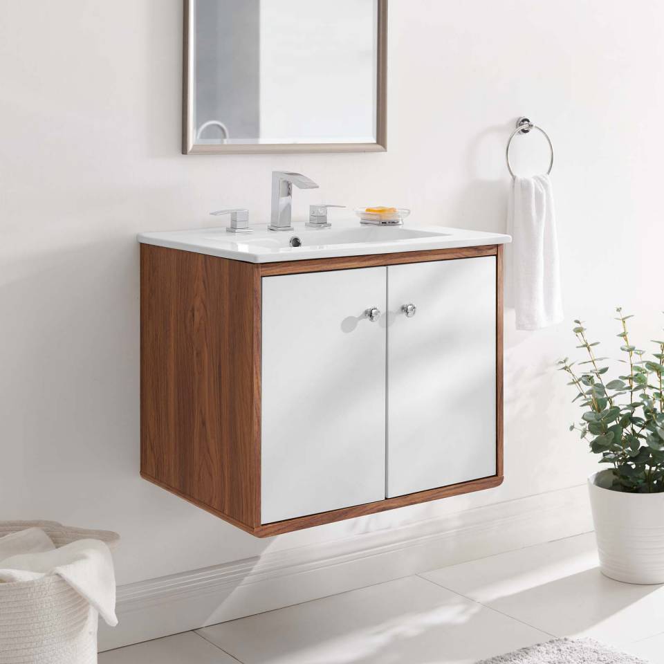 Modway Transmit 24" 	Wall-Mount Bathroom Vanity | Bathroom Accessories | Modishstore