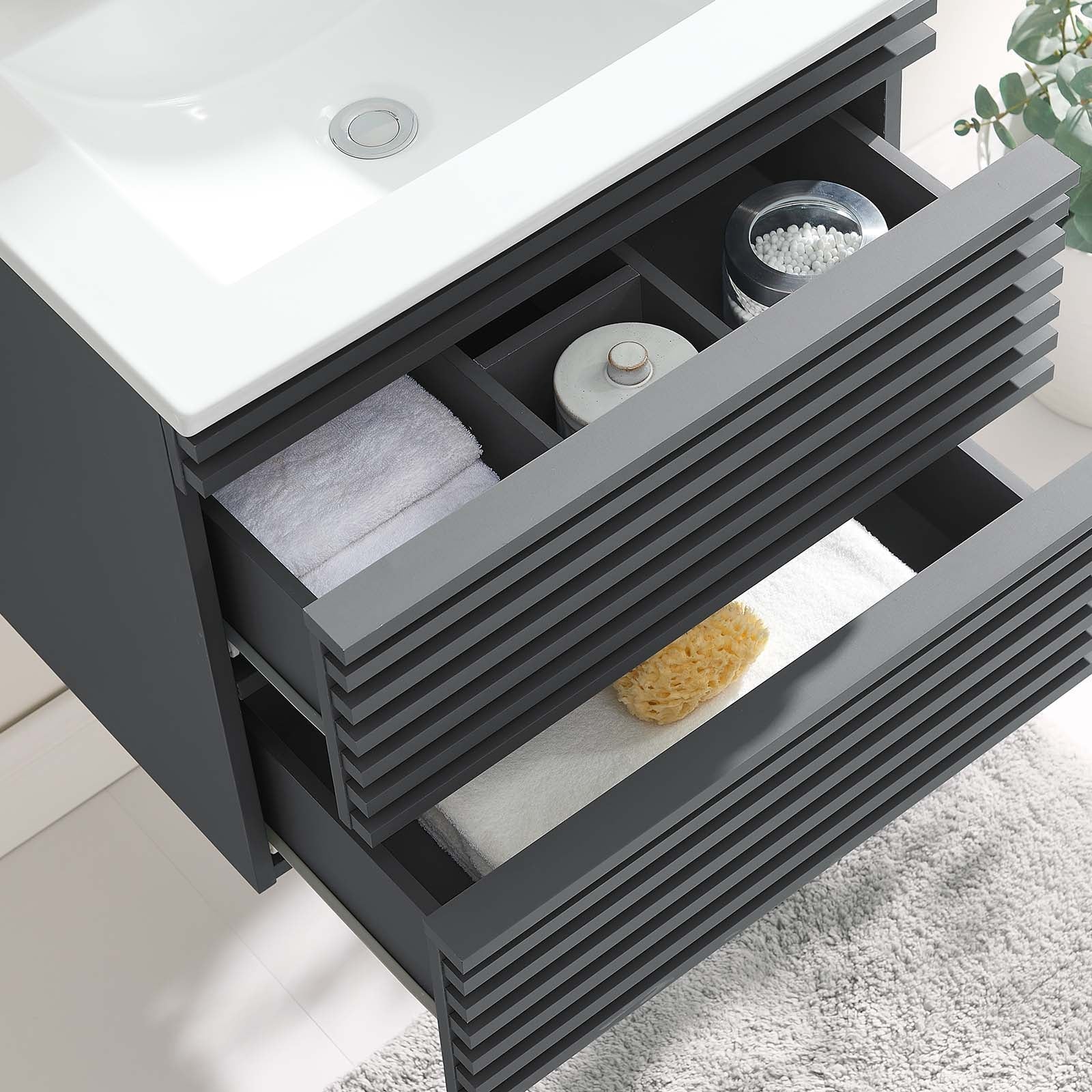 Modway Render 24" Wall-Mount Bathroom Vanity | Bathroom Accessories | Modishstore-19
