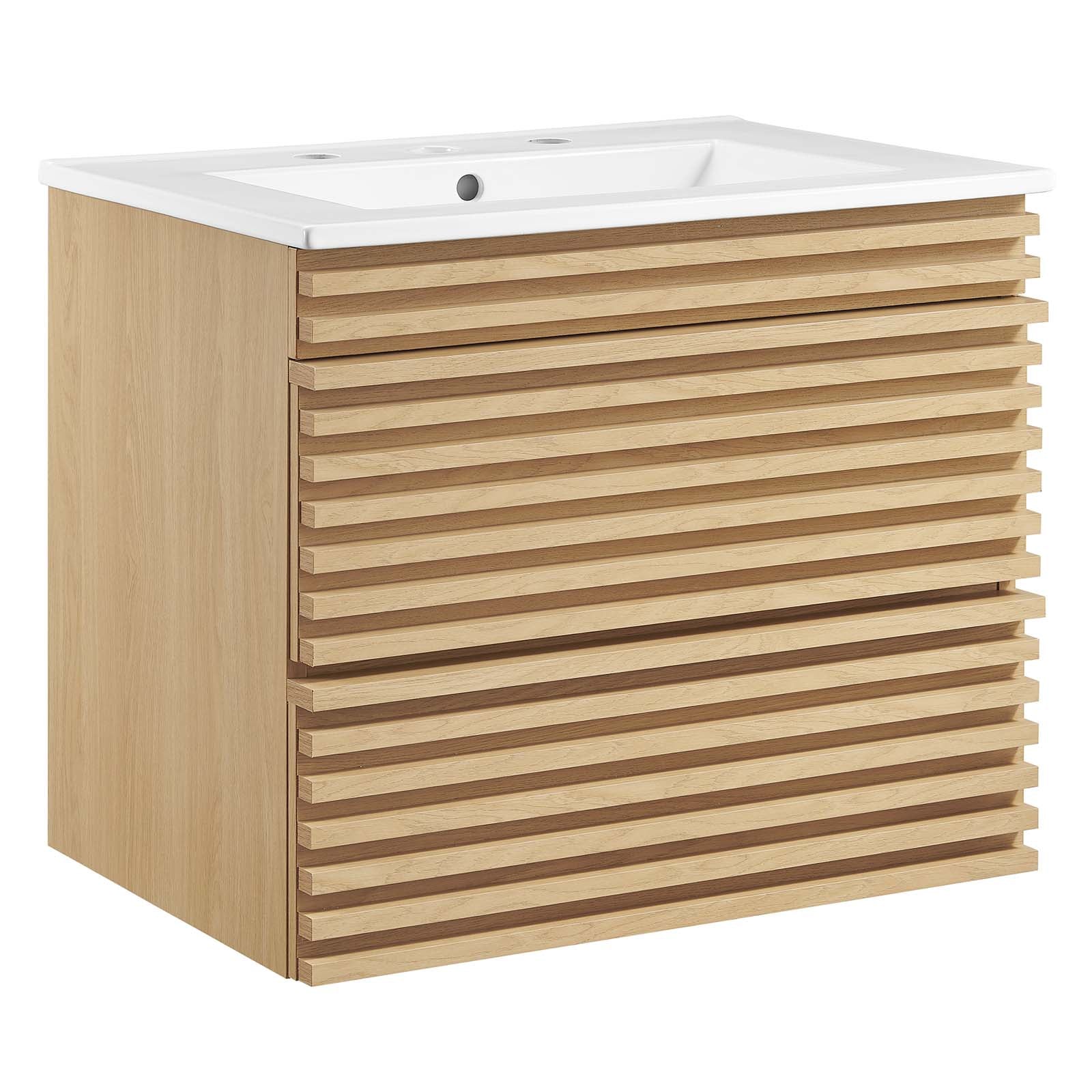 Modway Render 24" Wall-Mount Bathroom Vanity | Bathroom Accessories | Modishstore-31