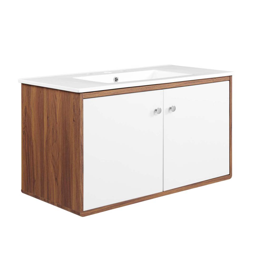 Modway Transmit 36" Wall-Mount Bathroom Vanity | Bathroom Accessories | Modishstore-6