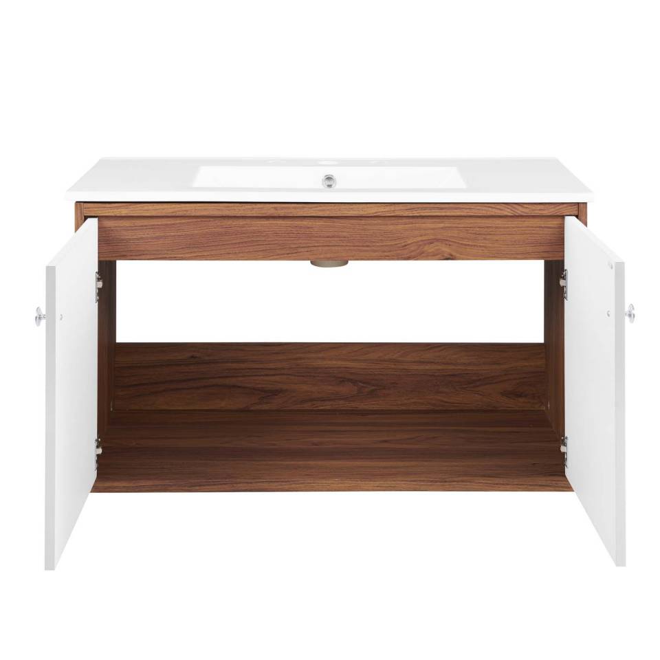 Modway Transmit 36" Wall-Mount Bathroom Vanity | Bathroom Accessories | Modishstore-2