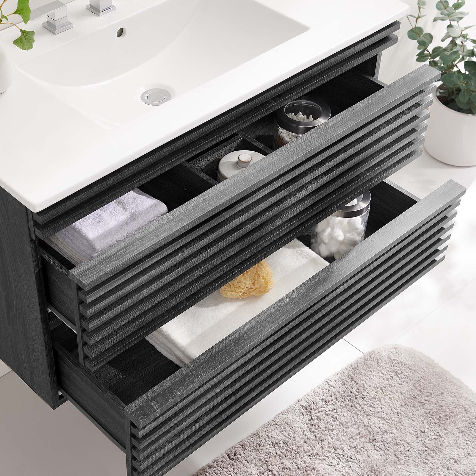 Modway Render 36" Wall-Mount Bathroom Vanity | Bathroom Accessories | Modishstore-24