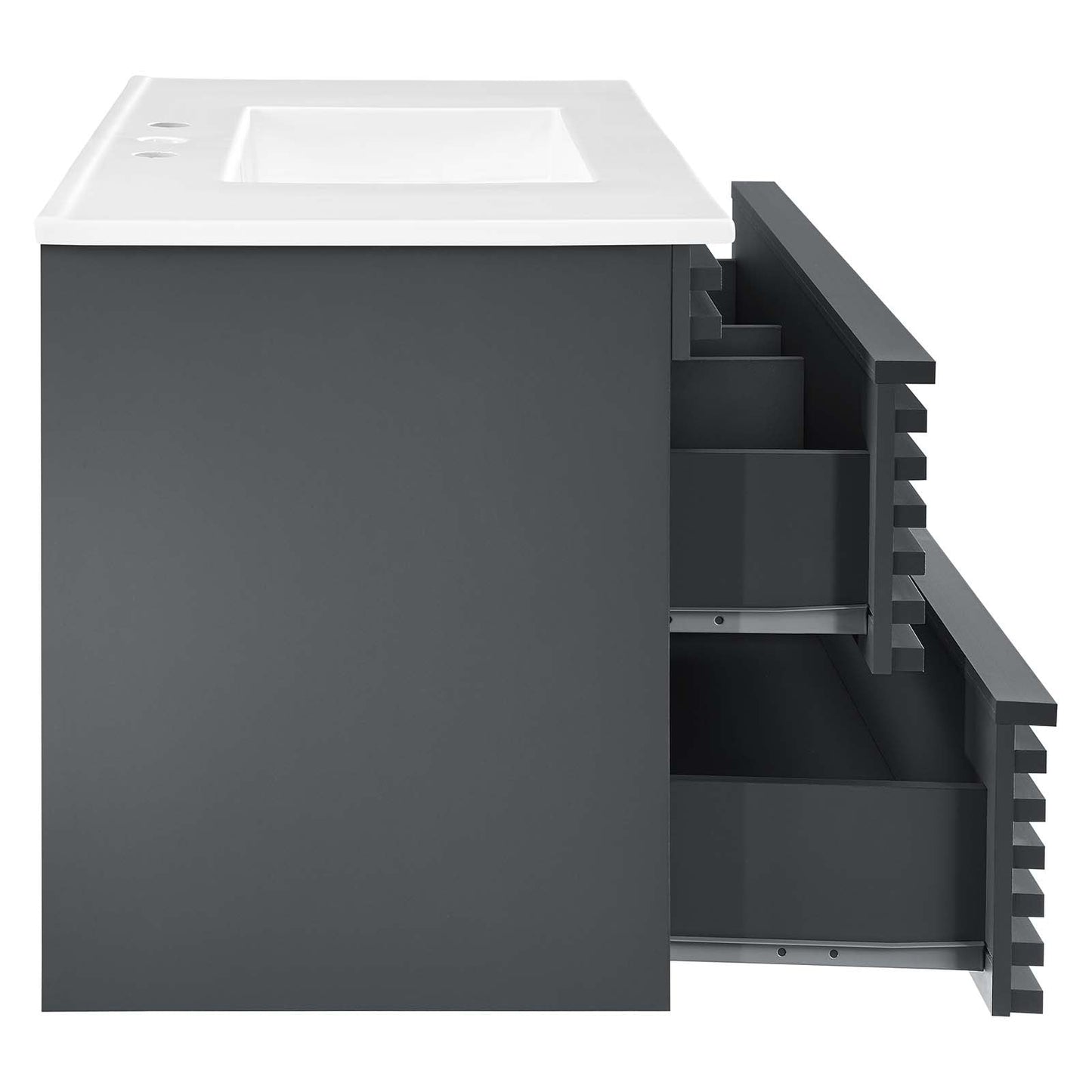 Modway Render 36" Wall-Mount Bathroom Vanity | Bathroom Accessories | Modishstore-36
