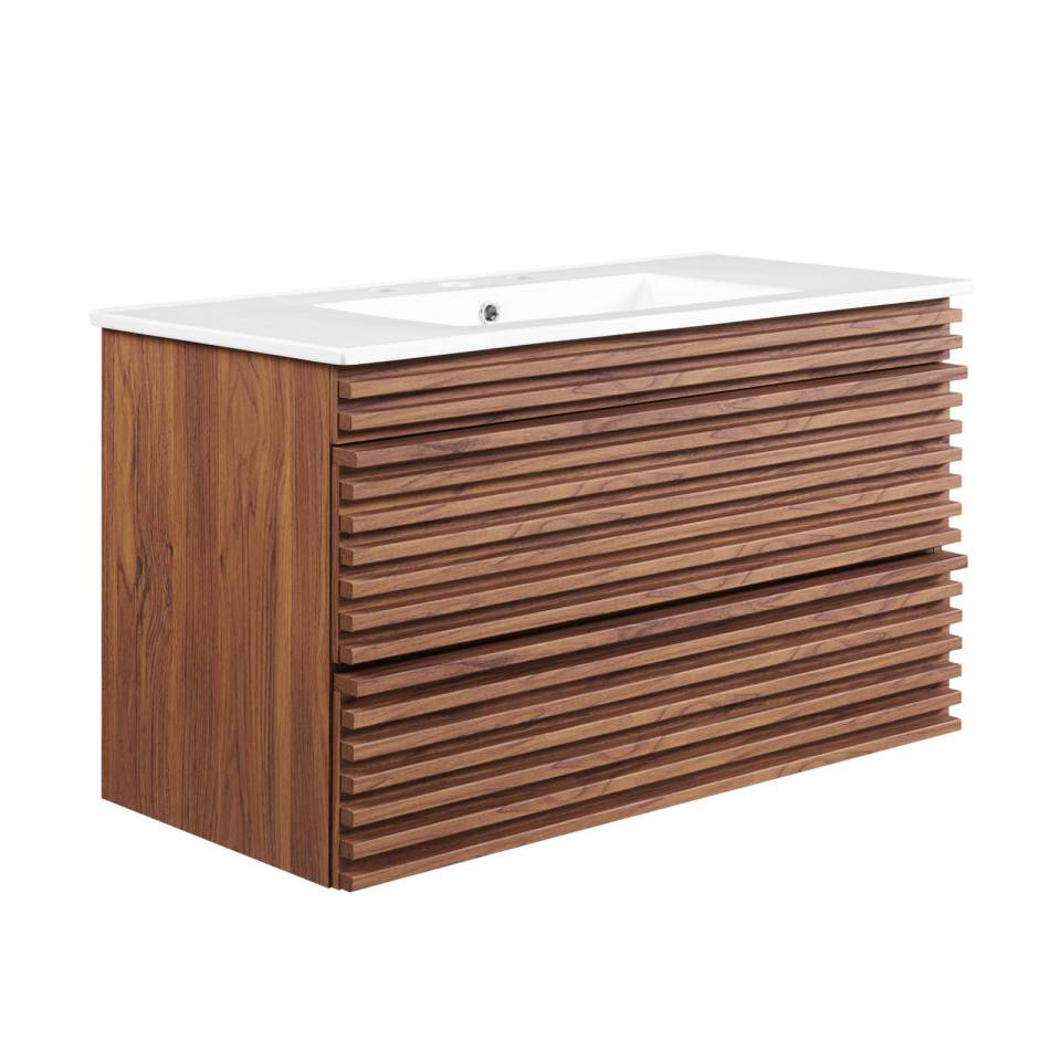 Modway Render 36" Wall-Mount Bathroom Vanity | Bathroom Accessories | Modishstore-7