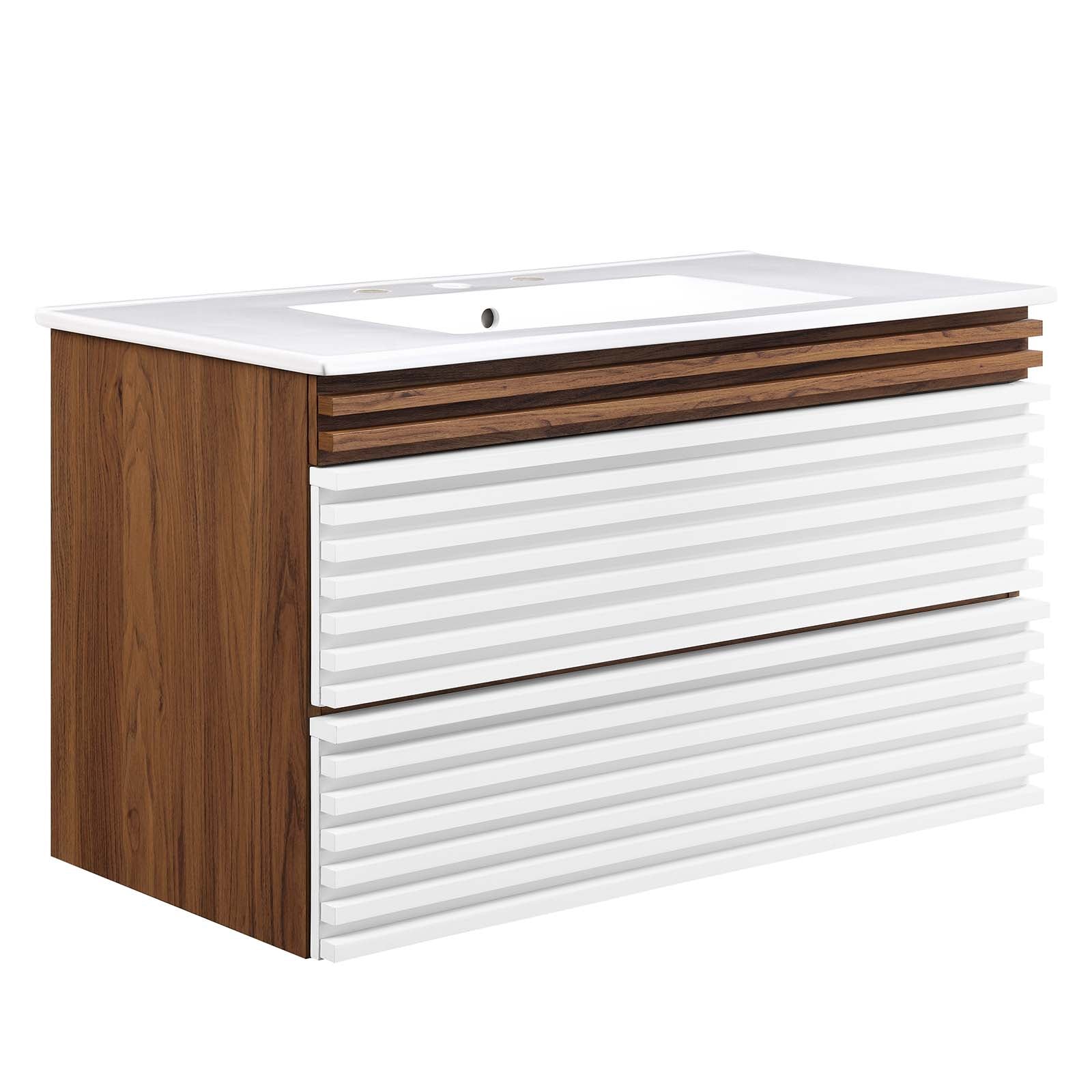Modway Render 36" Wall-Mount Bathroom Vanity | Bathroom Accessories | Modishstore-53