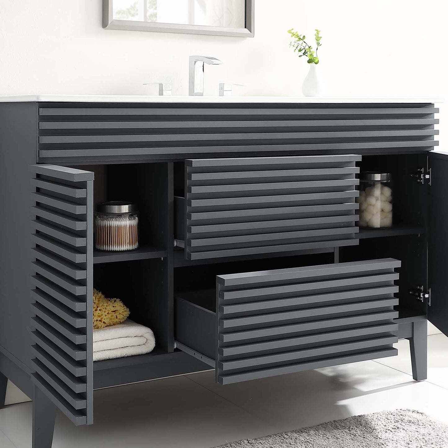 Modway Render 48" Single Sink Bathroom Vanity - EEI-4439 | Bathroom Accessories | Modishstore-29