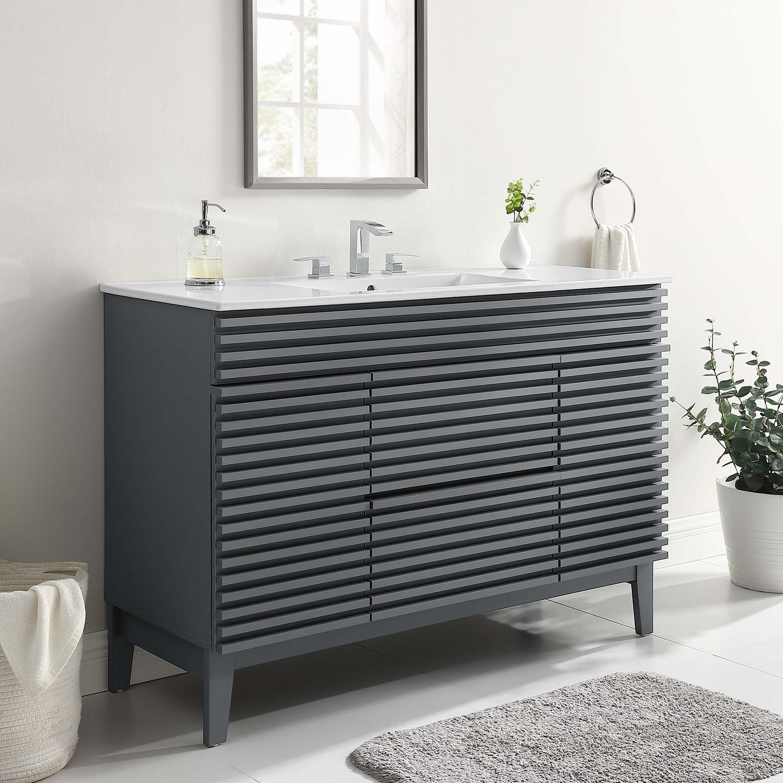 Modway Render 48" Single Sink Bathroom Vanity - EEI-4439 | Bathroom Accessories | Modishstore-23
