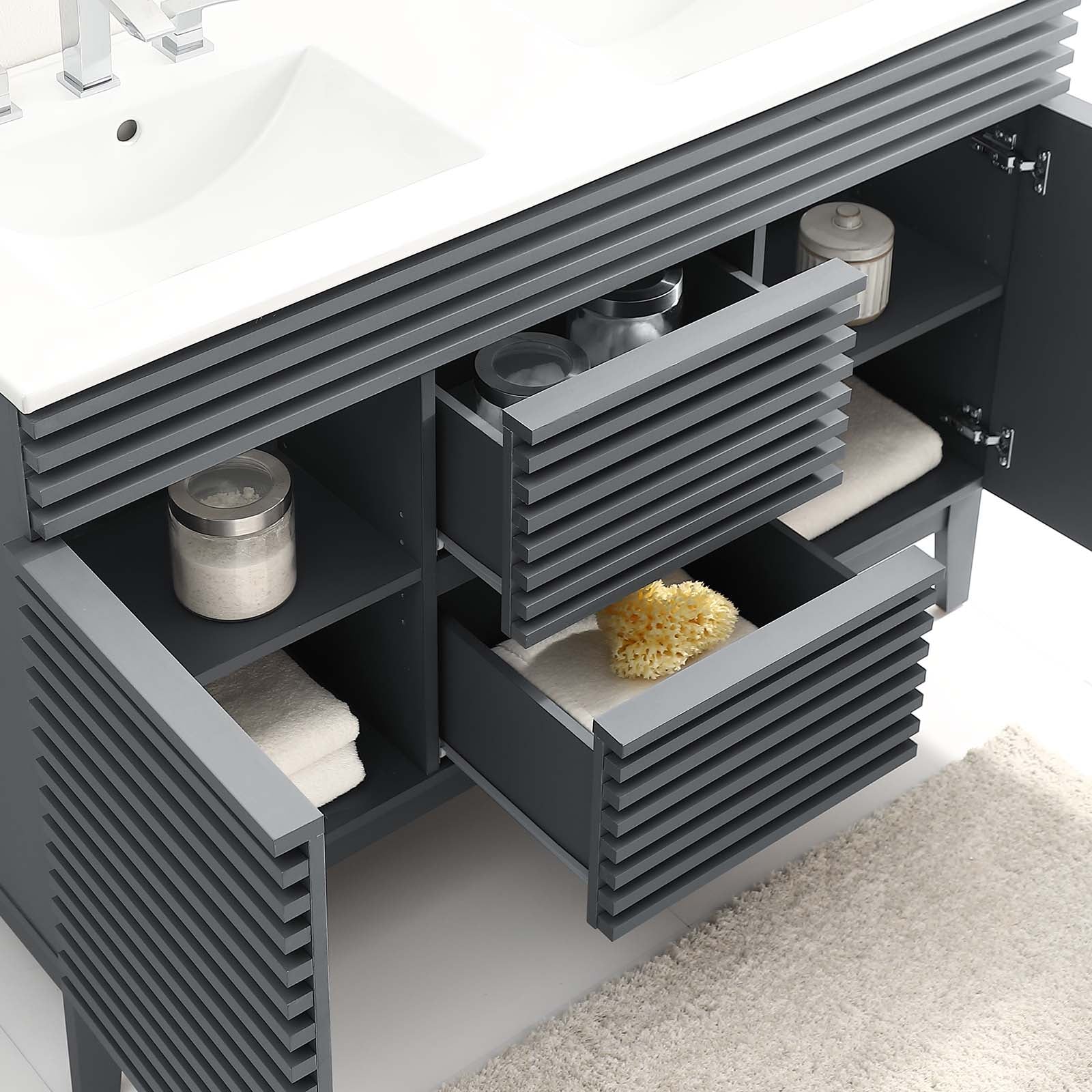 Modway Render 48" Double Sink Bathroom Vanity | Bathroom Accessories | Modishstore-27