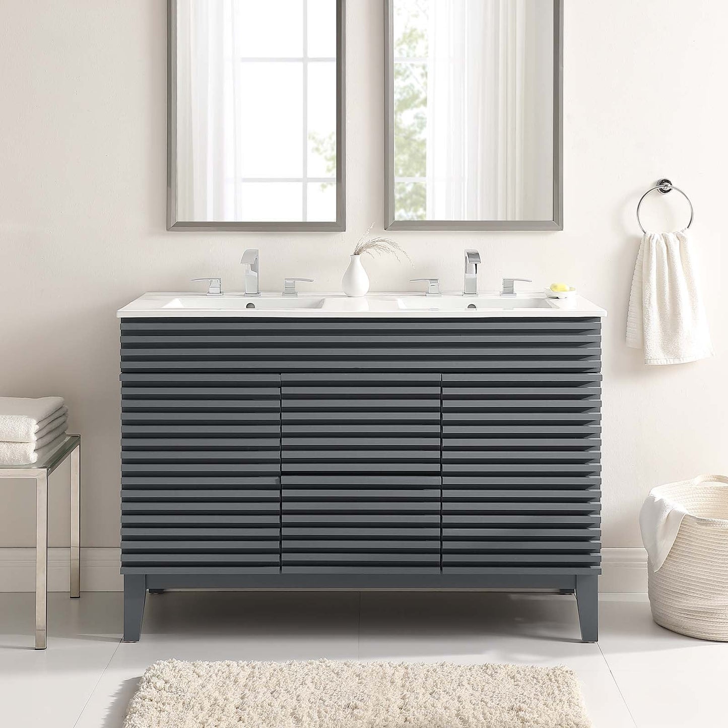Modway Render 48" Double Sink Bathroom Vanity | Bathroom Accessories | Modishstore-28