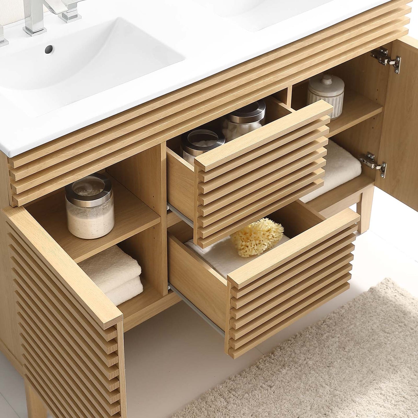 Modway Render 48" Double Sink Bathroom Vanity | Bathroom Accessories | Modishstore-37
