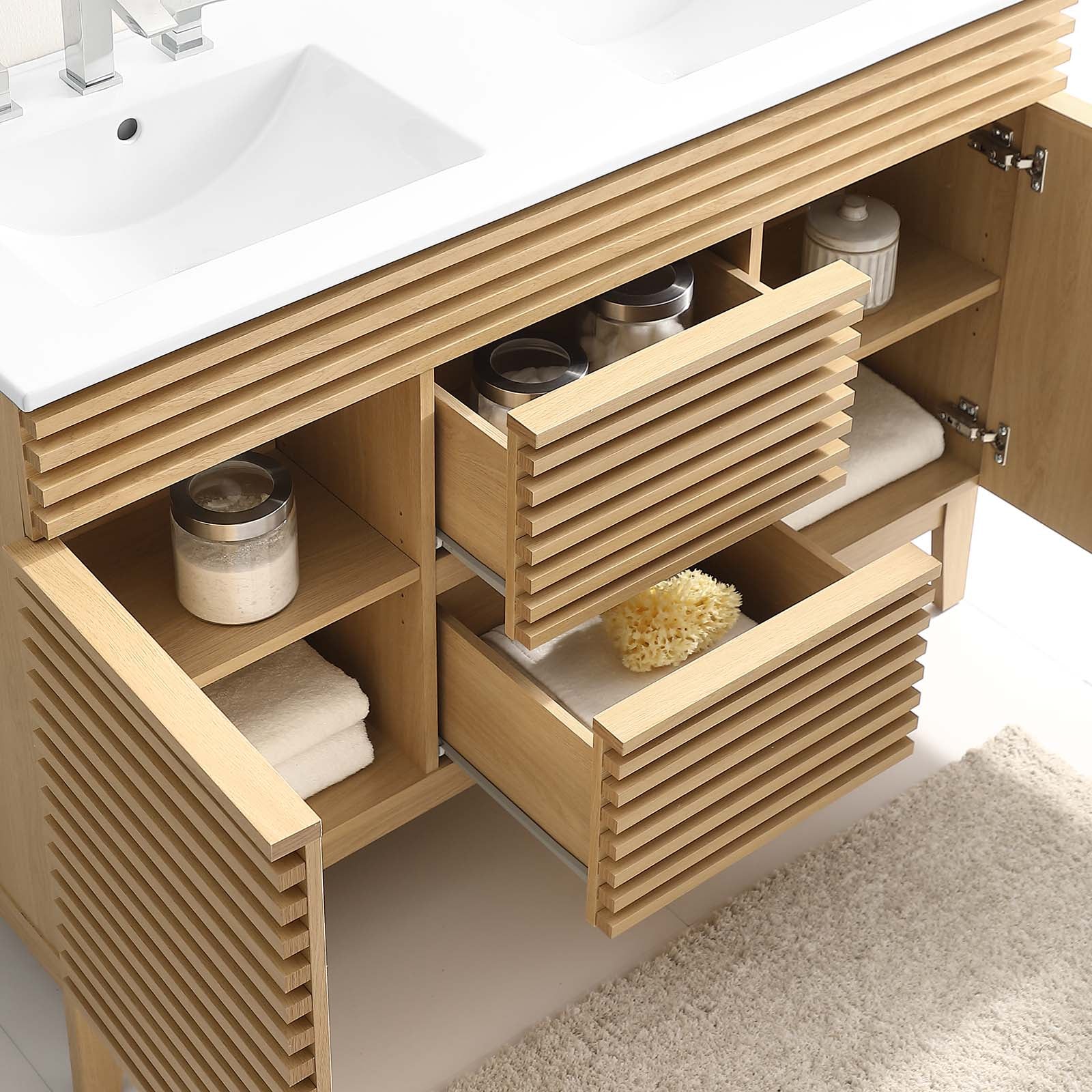 Modway Render 48" Double Sink Bathroom Vanity | Bathroom Accessories | Modishstore-37