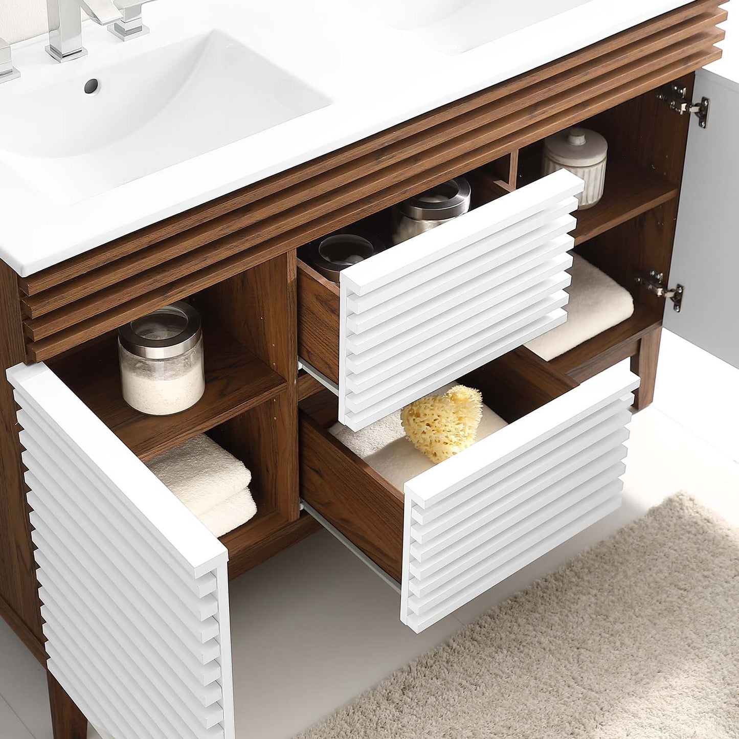 Modway Render 48" Double Sink Bathroom Vanity | Bathroom Accessories | Modishstore-47