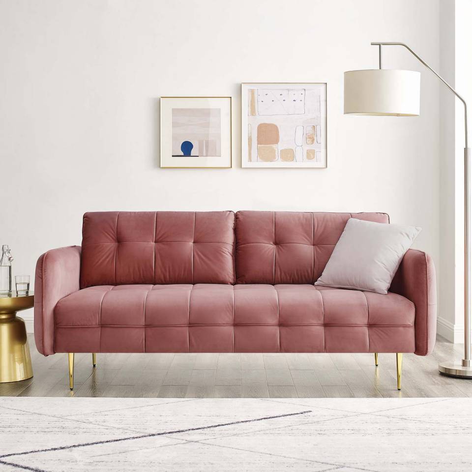 Modway Cameron Tufted Performance Velvet Sofa | Sofas