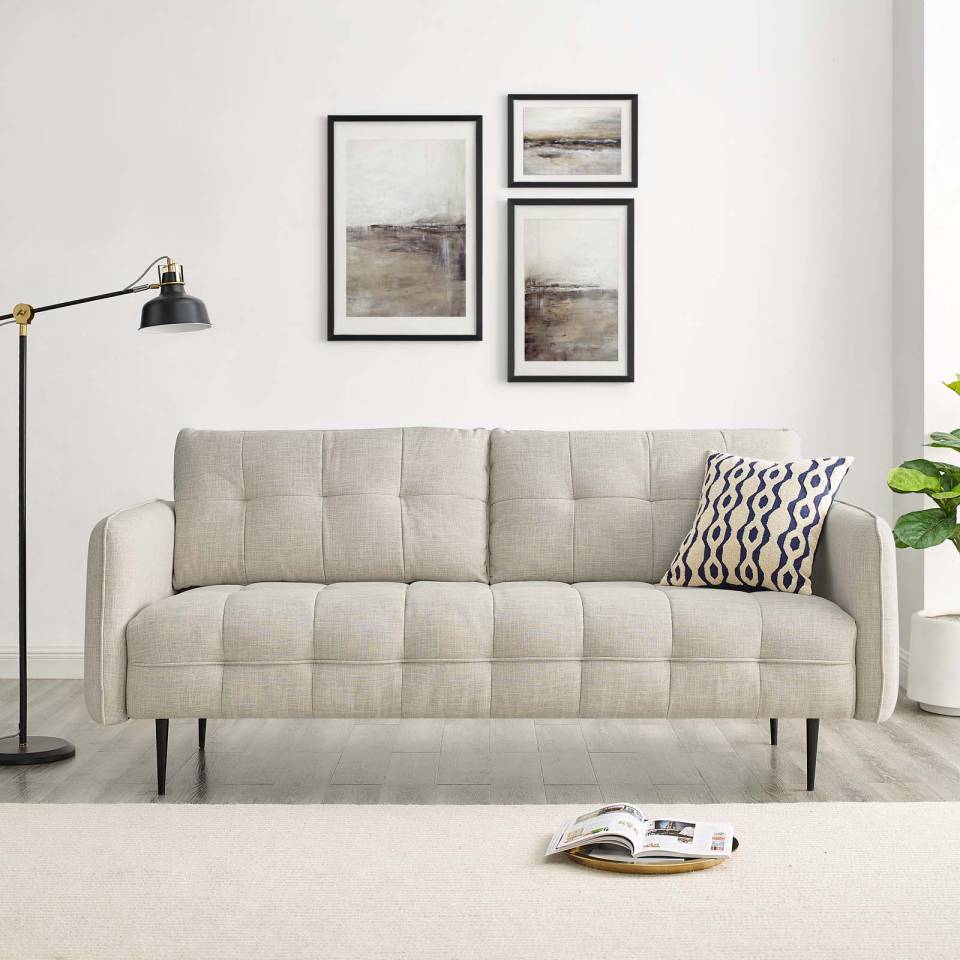 Modway Cameron Tufted Fabric Sofa | Sofas