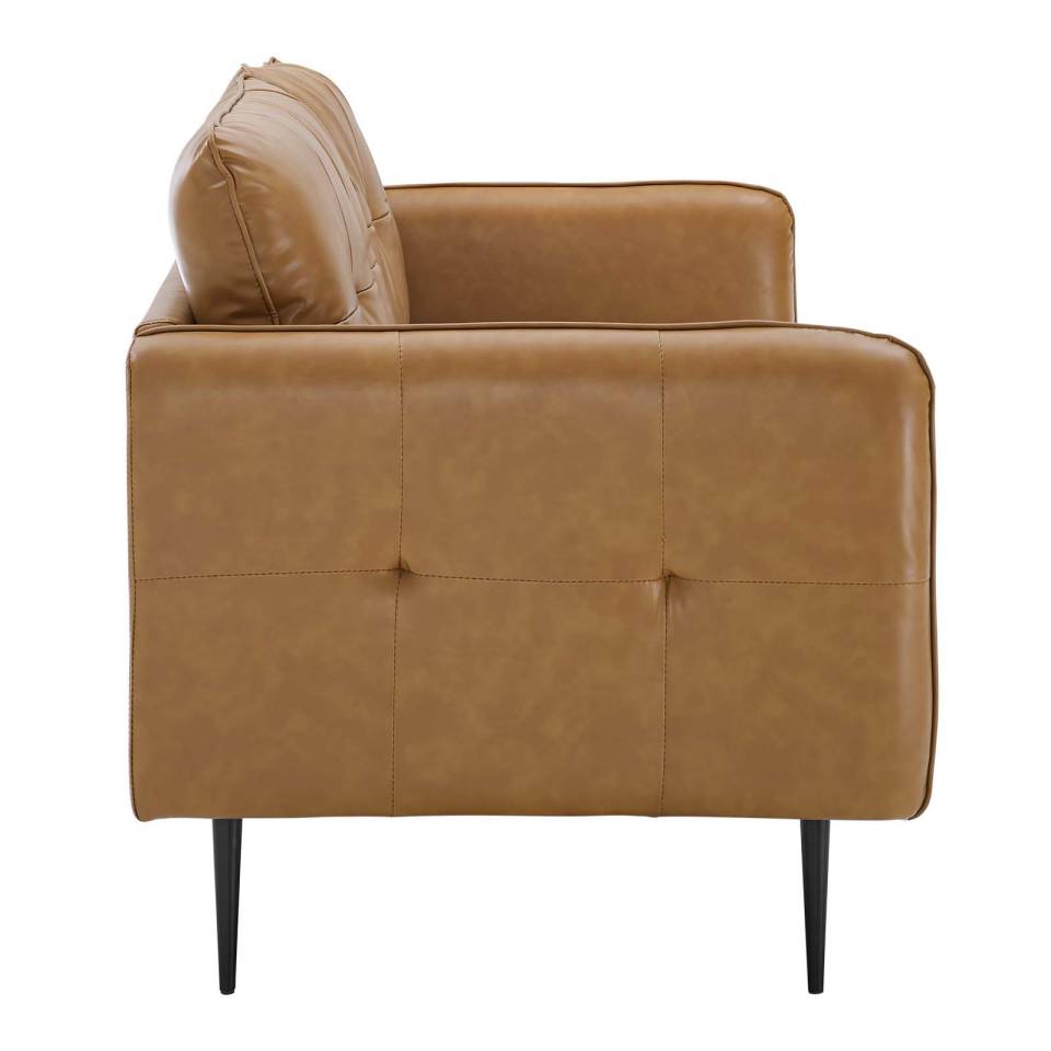 Modway Cameron Tufted Vegan Leather Sofa | Sofas | 
