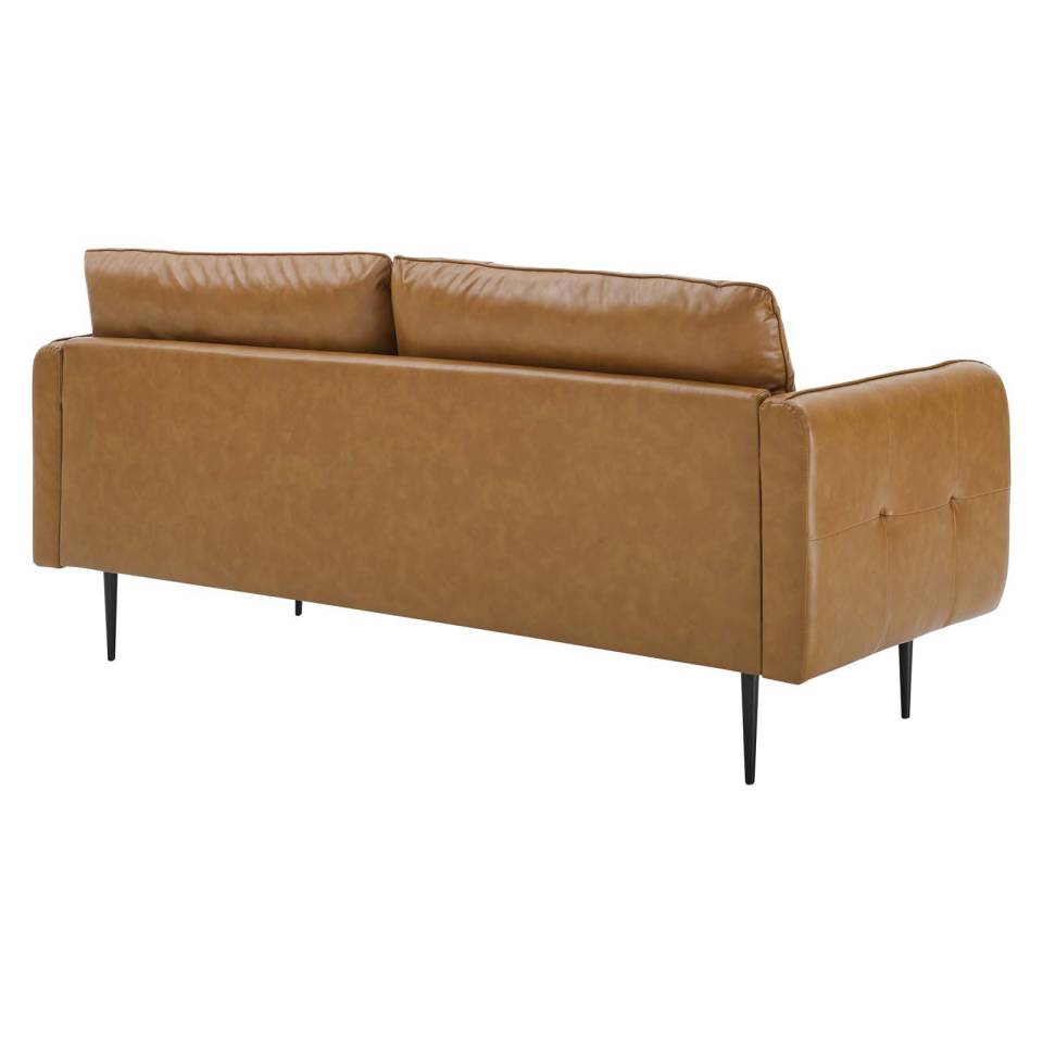 Modway Cameron Tufted Vegan Leather Sofa | Sofas | 