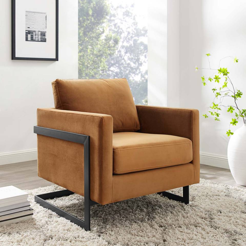 Modway Posse Performance Velvet Accent Chair | Accent Chairs | Modishstore