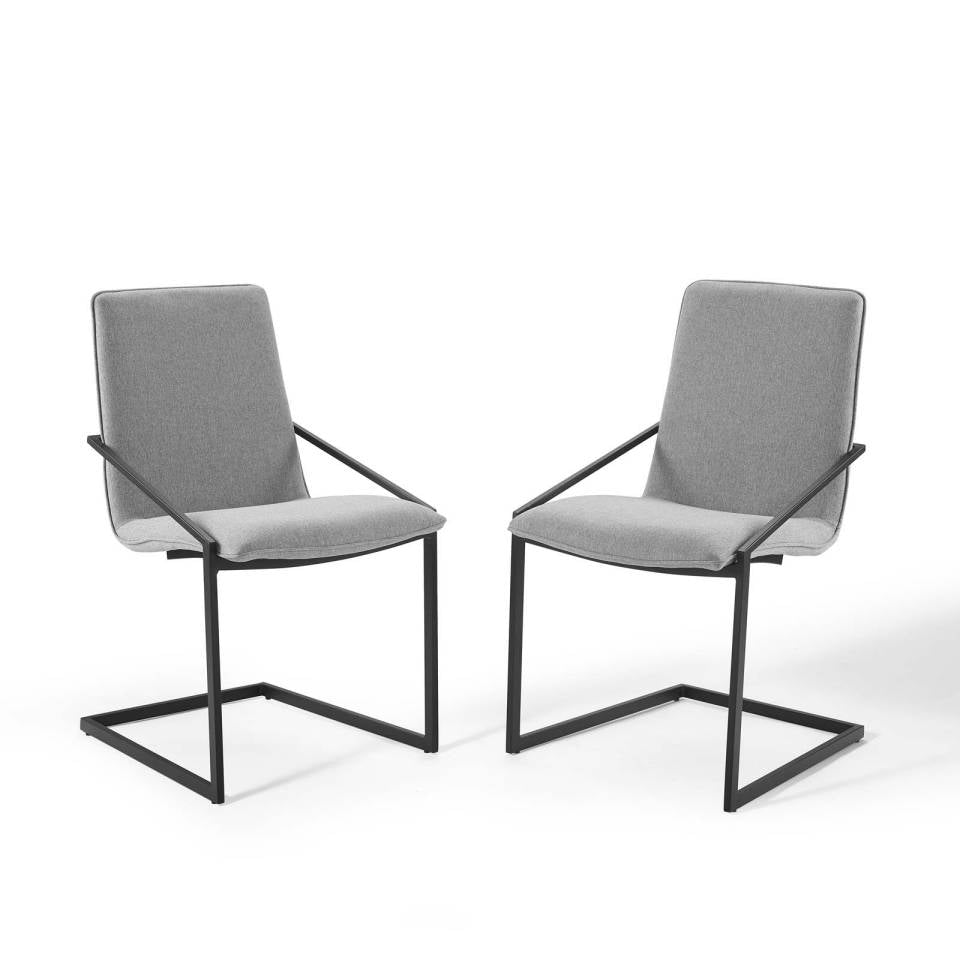 Modway Pitch Dining Armchair Upholstered Fabric Set of 2 | Armchairs | Modishstore-9