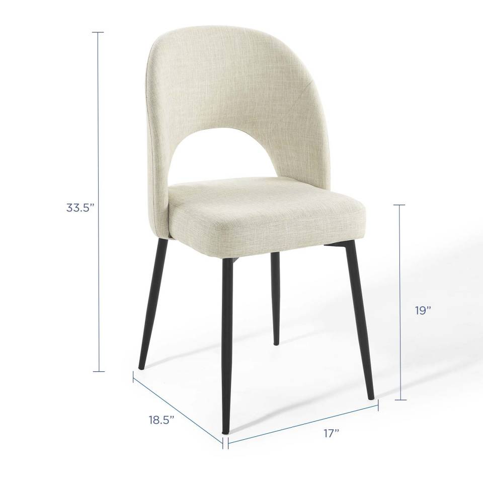 Modway Rouse Dining Side Chair Upholstered Fabric Set of 2 | Side Chairs | Modishstore-8