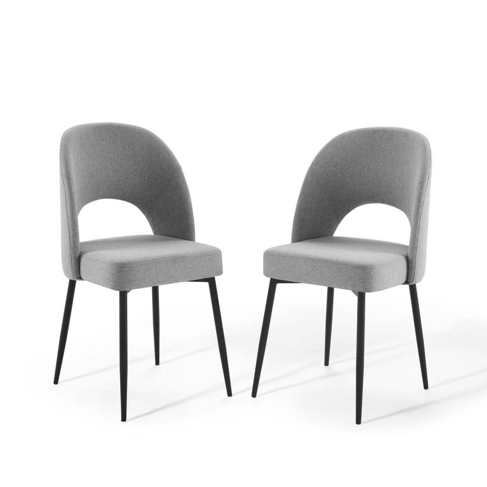 Modway Rouse Dining Side Chair Upholstered Fabric Set of 2 | Side Chairs | Modishstore-10