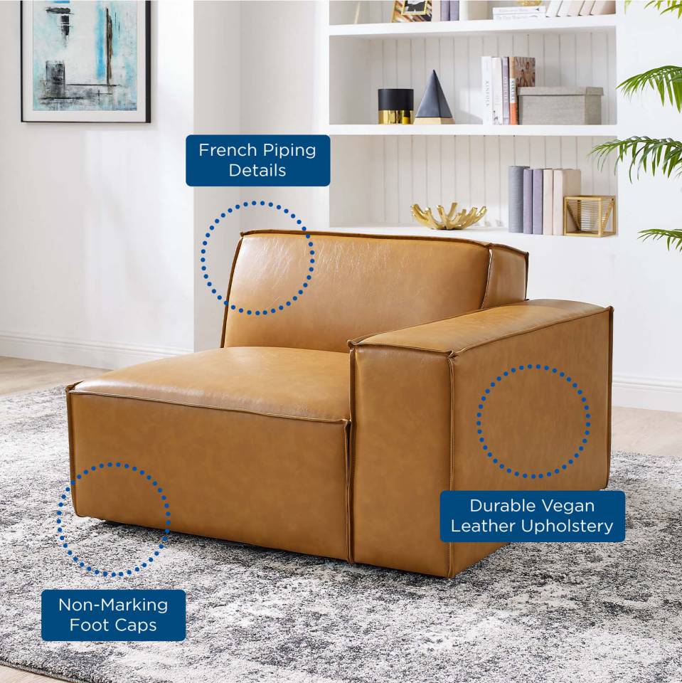 Modway Restore Right-Arm Vegan Leather Sectional Sofa Chair | Sofas | Modishstore-8