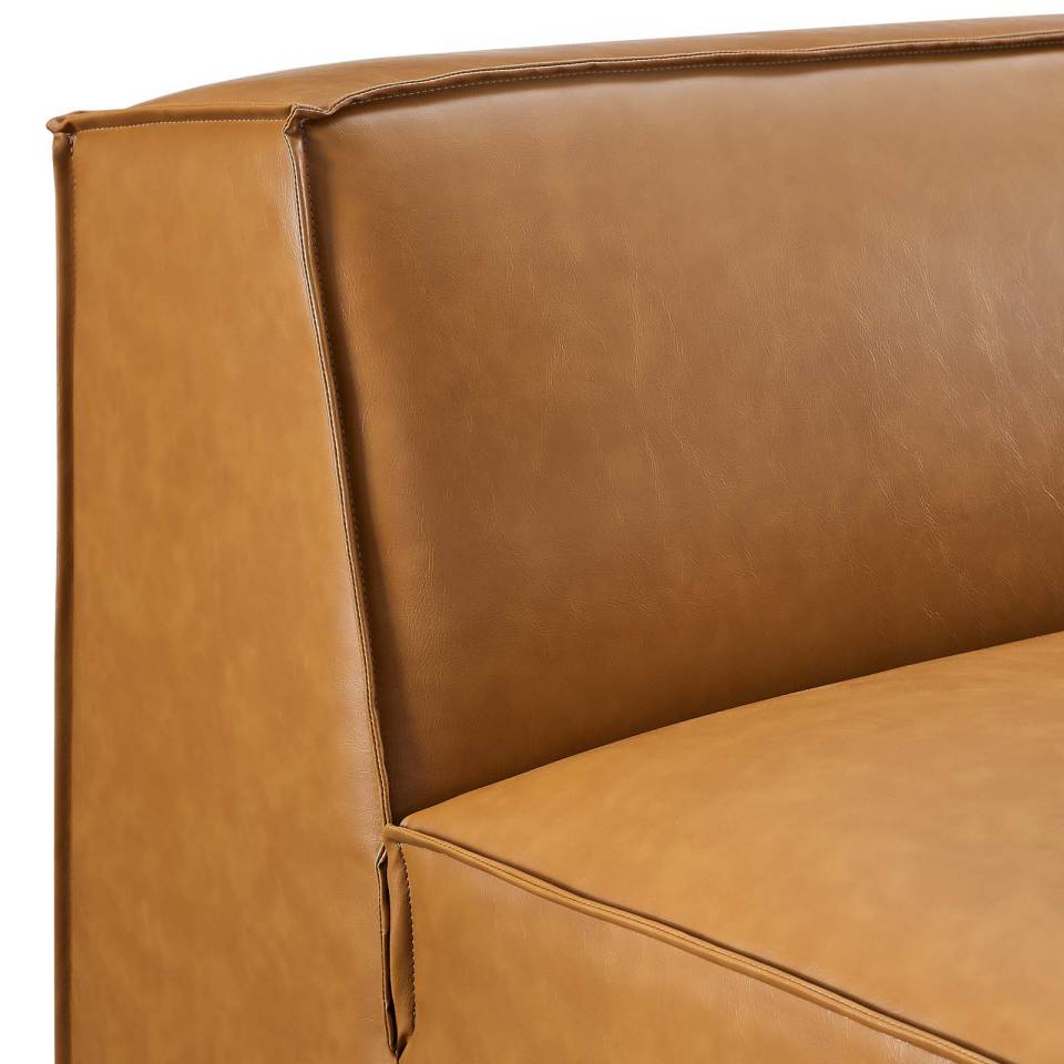 Modway Restore Vegan Leather Sectional Sofa Armless Chair | Chairs & Recliners | Modishstore-2