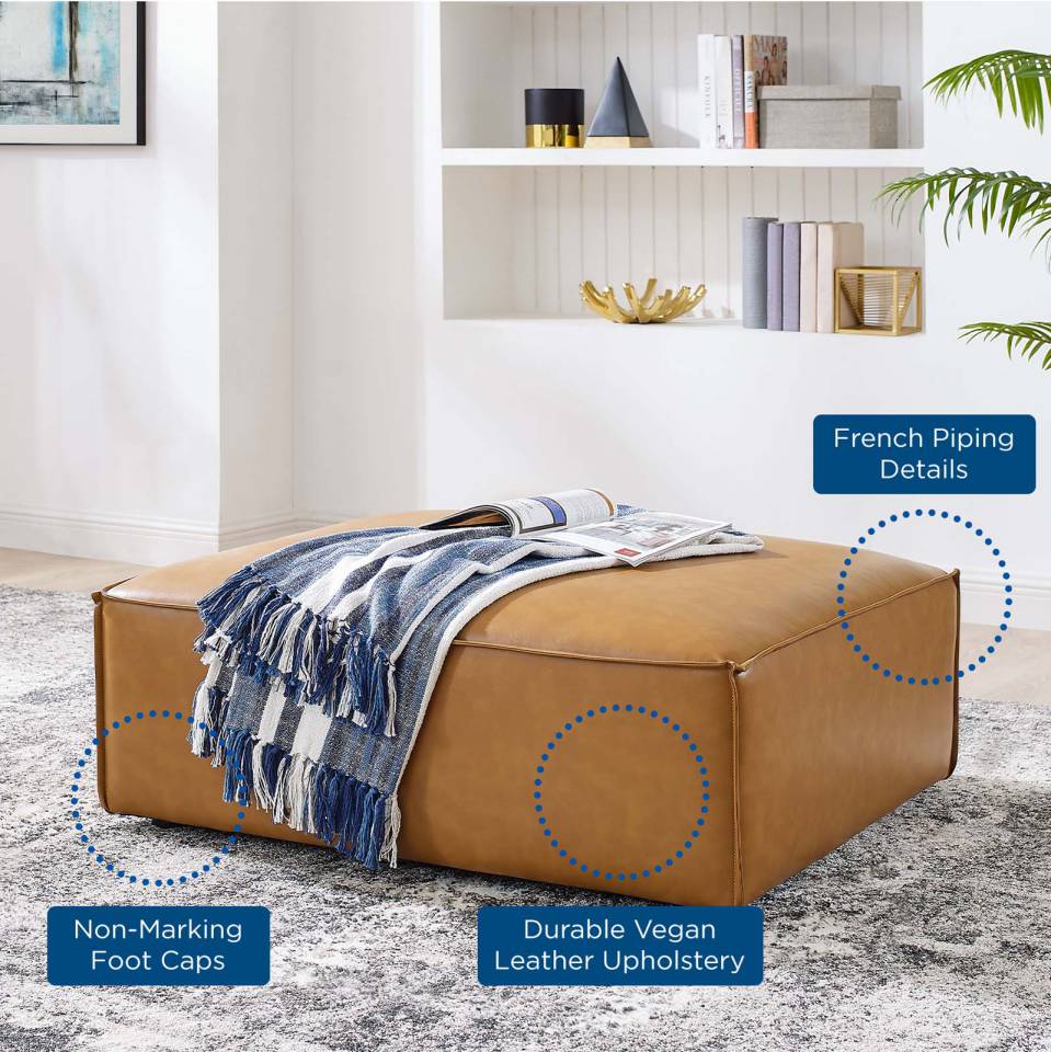 Modway Restore Vegan Leather Ottoman | Ottomans | Modishstore-4