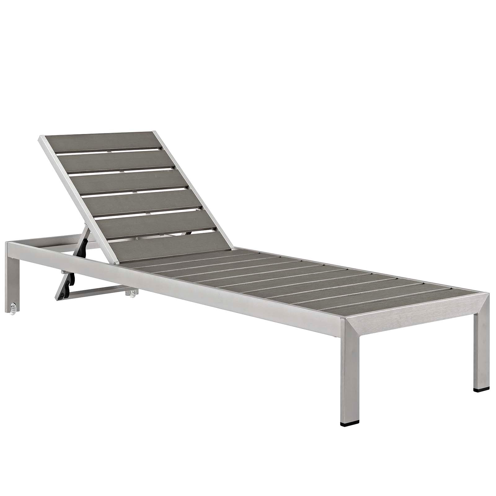 Modway Shore Outdoor Patio Aluminum Chaise with Cushions |  | Modishstore-3