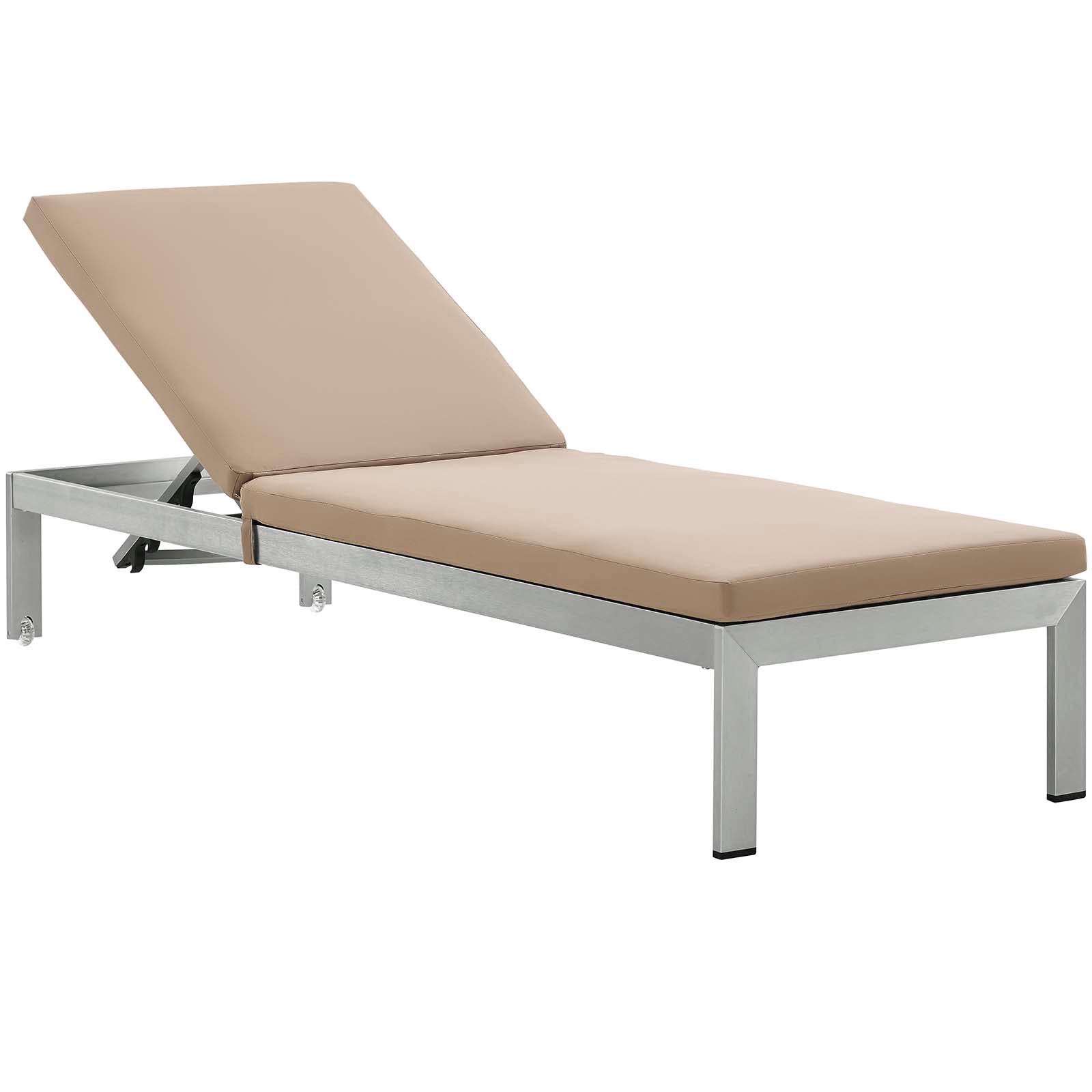 Modway Shore Outdoor Patio Aluminum Chaise with Cushions |  | Modishstore-9