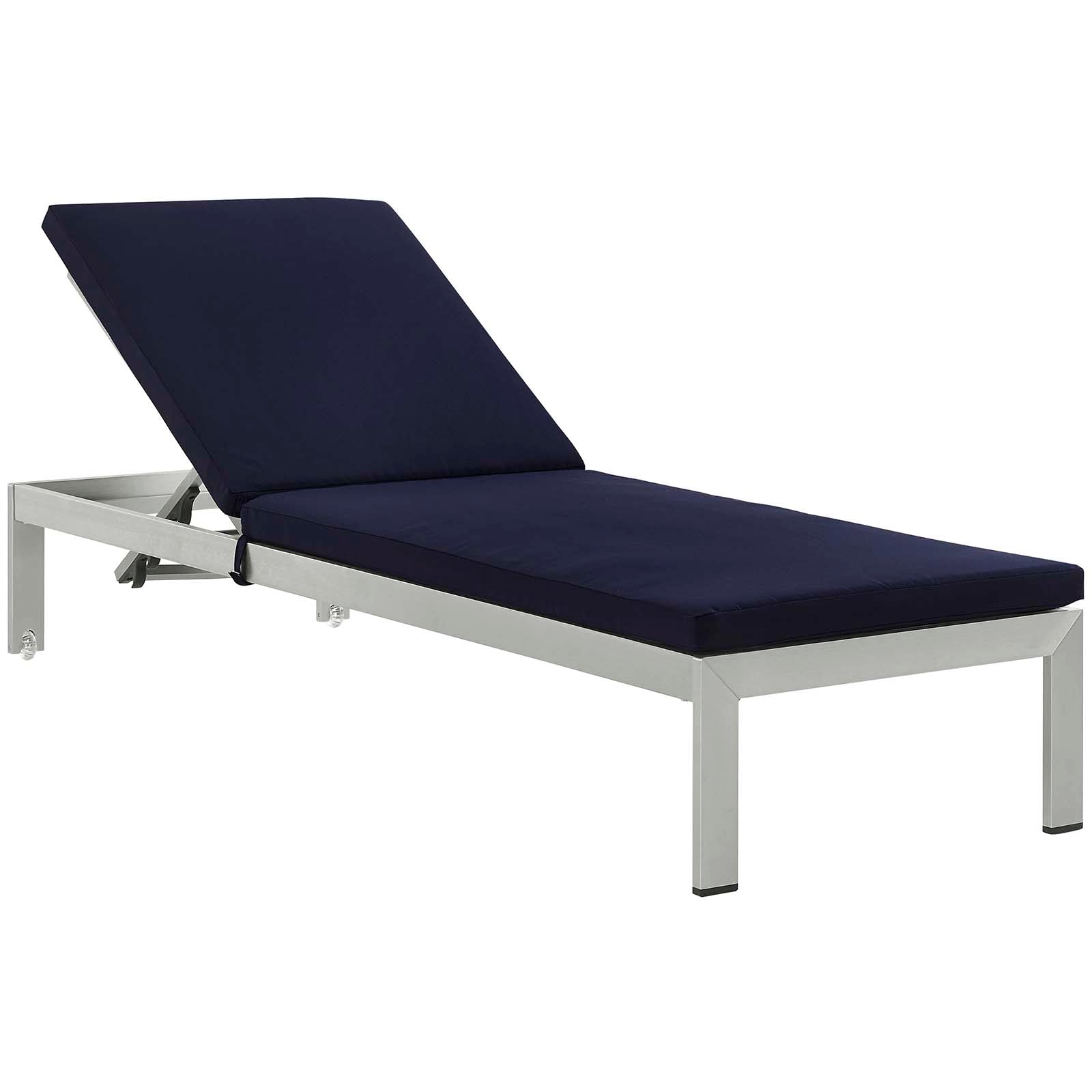 Modway Shore Outdoor Patio Aluminum Chaise with Cushions |  | Modishstore-13
