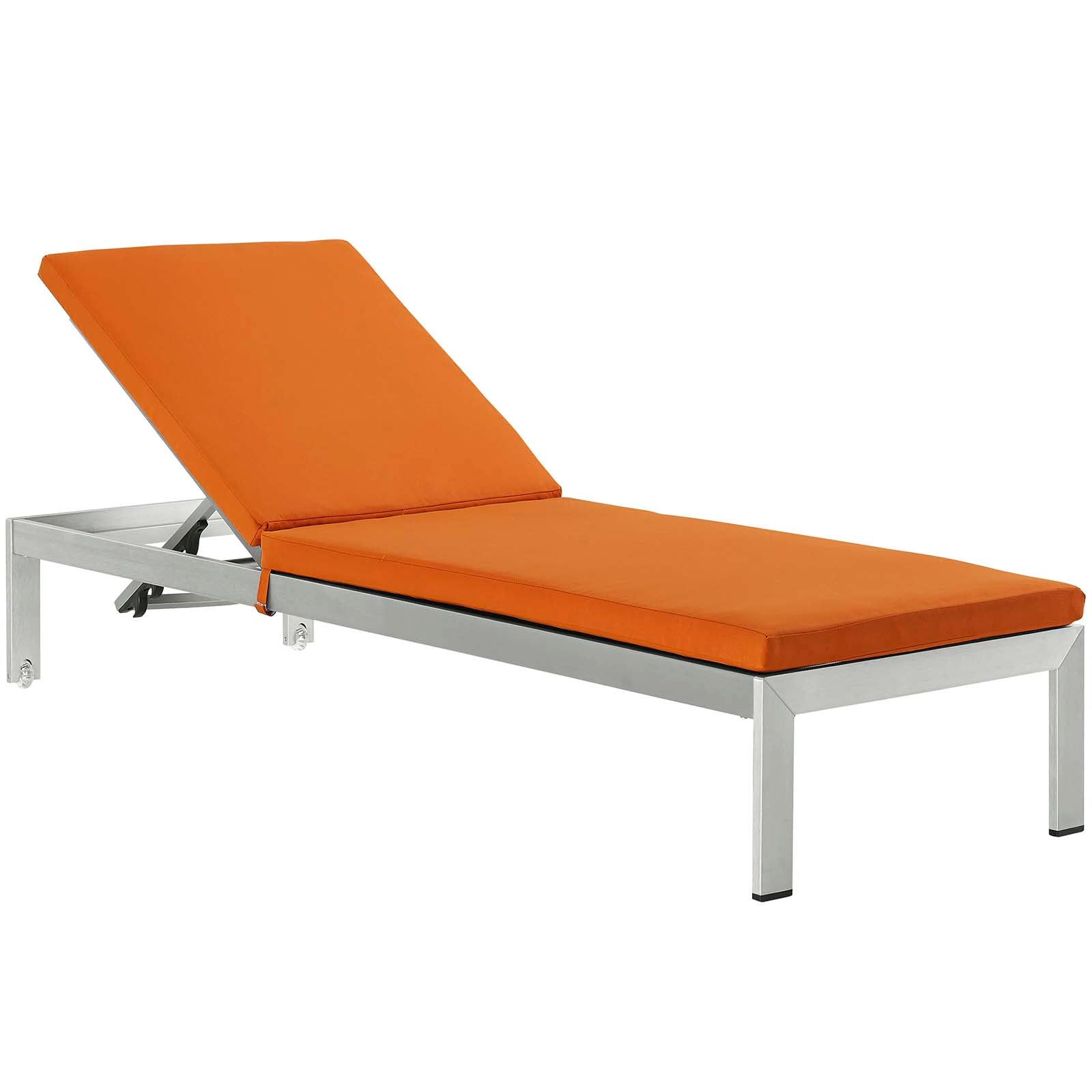Modway Shore Outdoor Patio Aluminum Chaise with Cushions |  | Modishstore-17