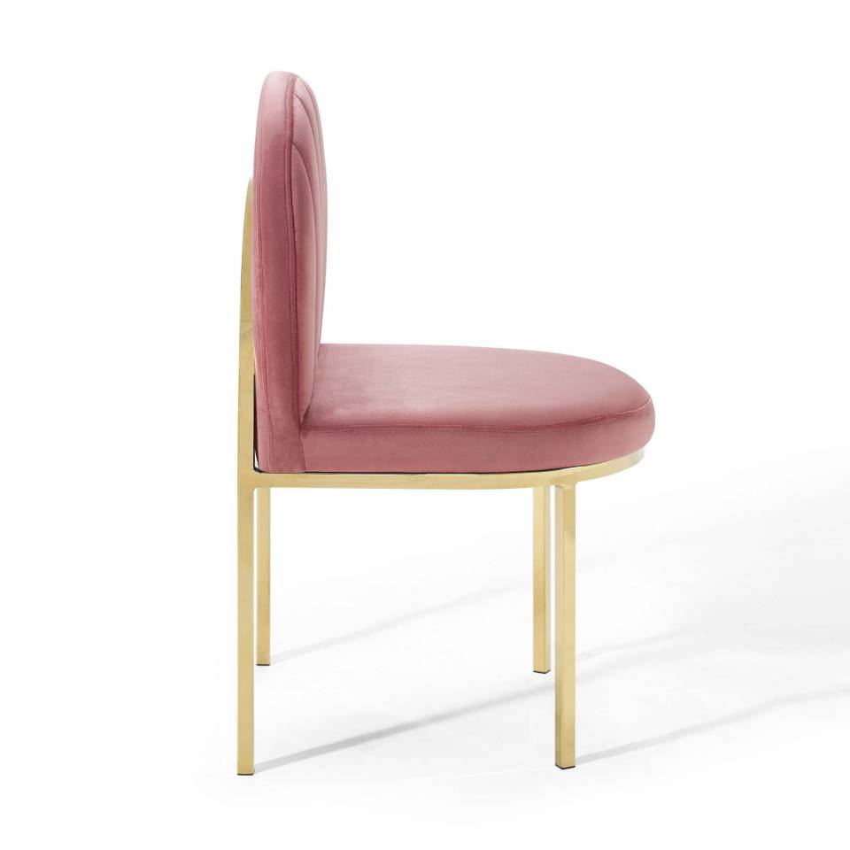 Modway Isla Dining Side Chair Performance Velvet Set of 2 | Side Chairs | 