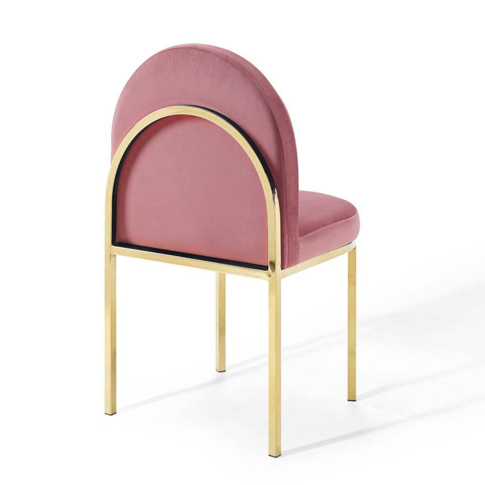 Modway Isla Dining Side Chair Performance Velvet Set of 2 | Side Chairs | 