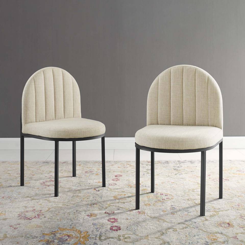 Modway Isla Dining Side Chair Upholstered Fabric Set of 2 | Side Chairs