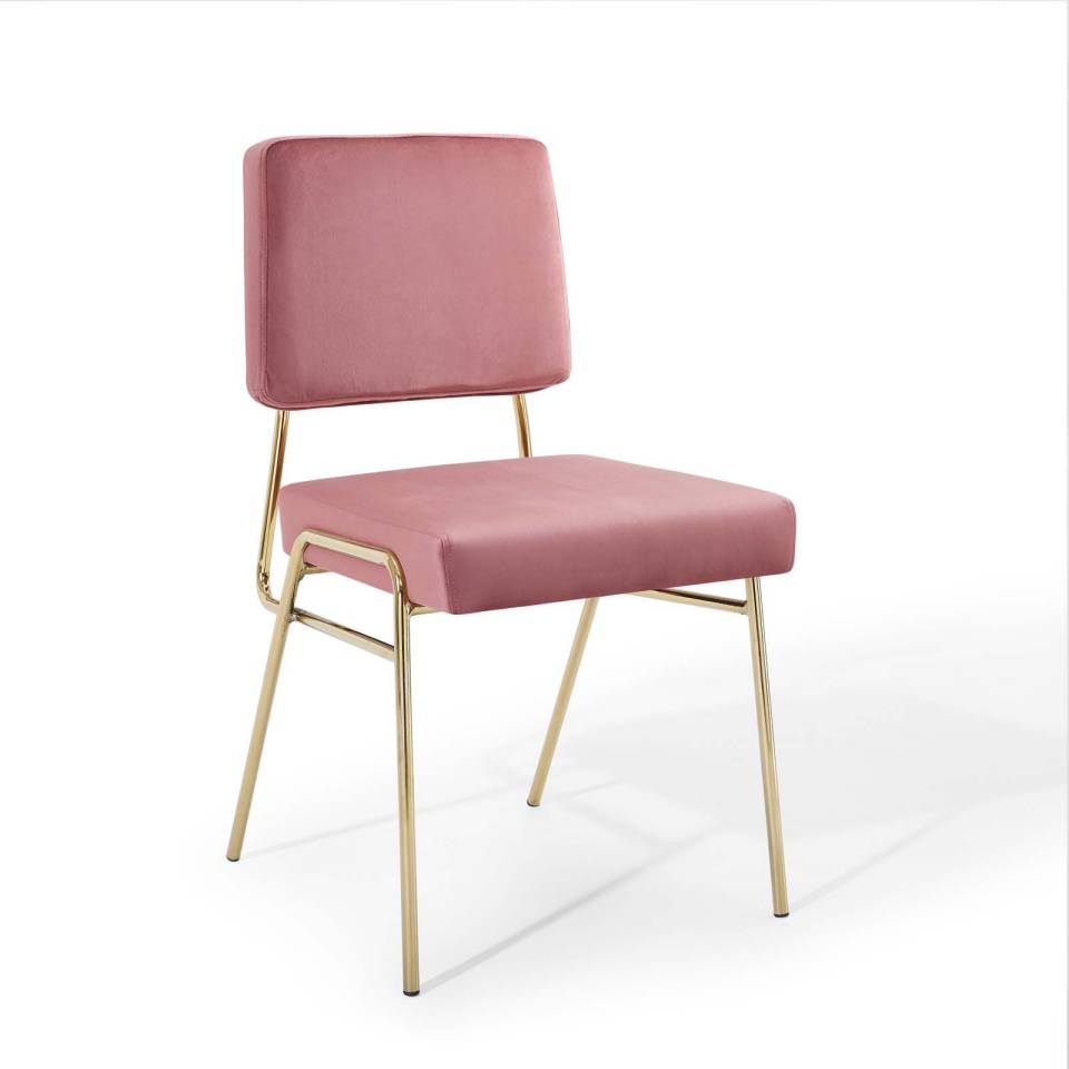 Modway Craft Dining Side Chair Performance Velvet Set of 2 | Side Chairs | 