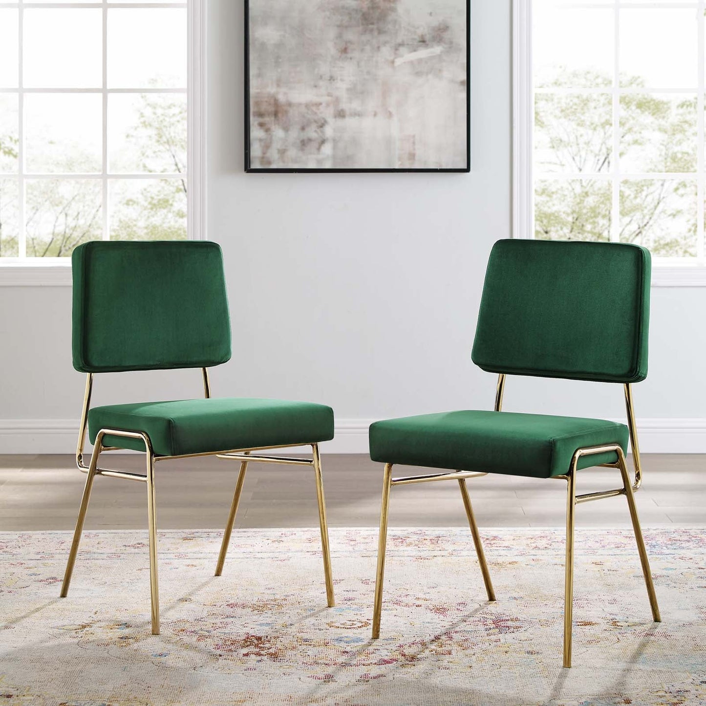 Modway Craft Dining Side Chair Performance Velvet Set of 2 - EEI-4505