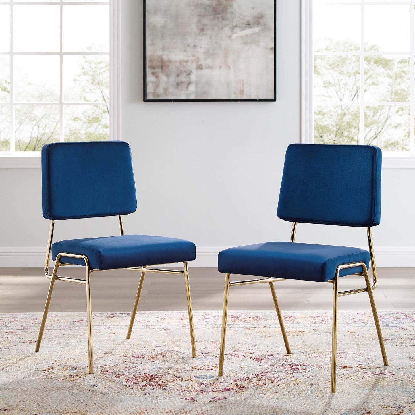 Modway Craft Dining Side Chair Performance Velvet Set of 2 - EEI-4505