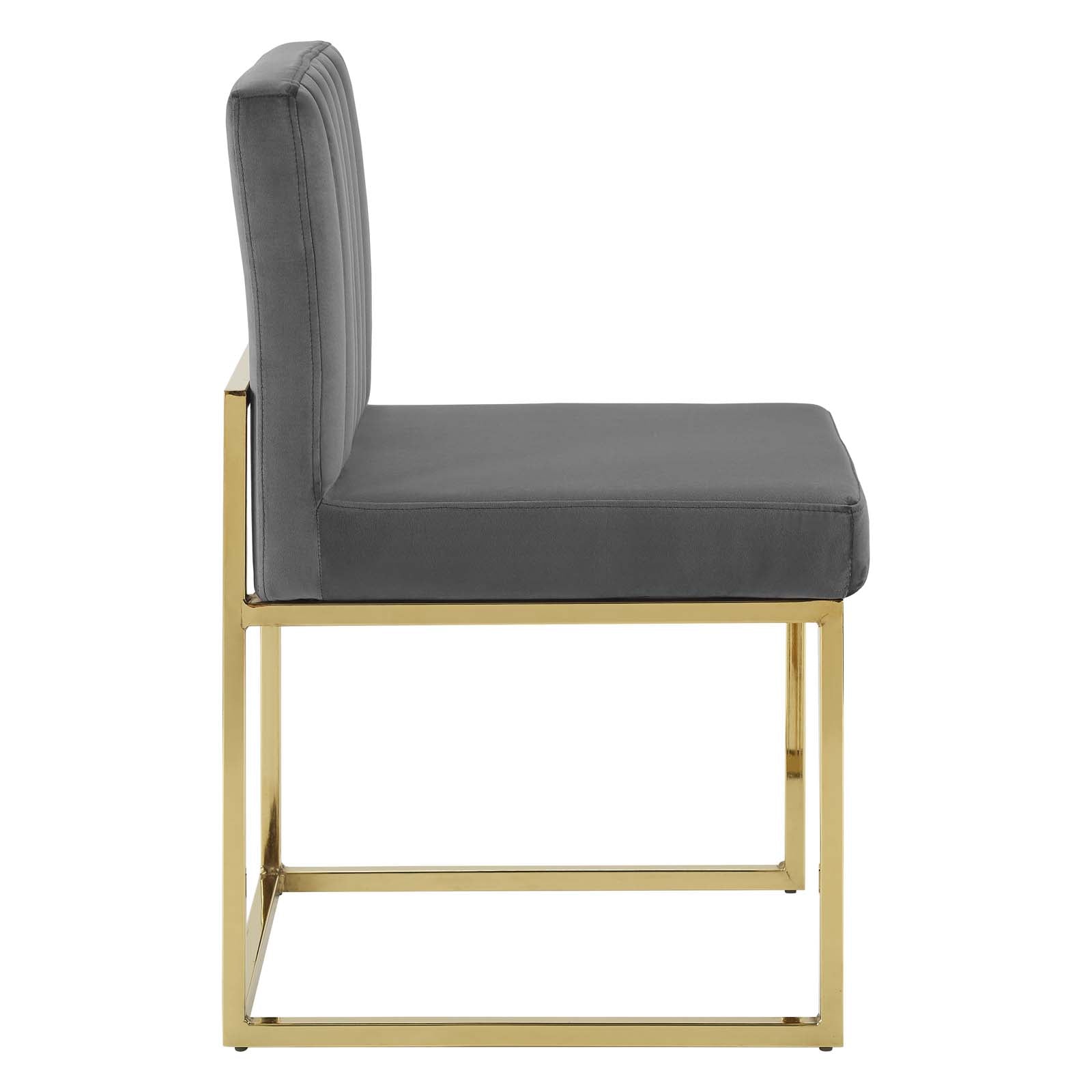 Modway Carriage Dining Chair Performance Velvet Set of 2 | Dining Chairs | 