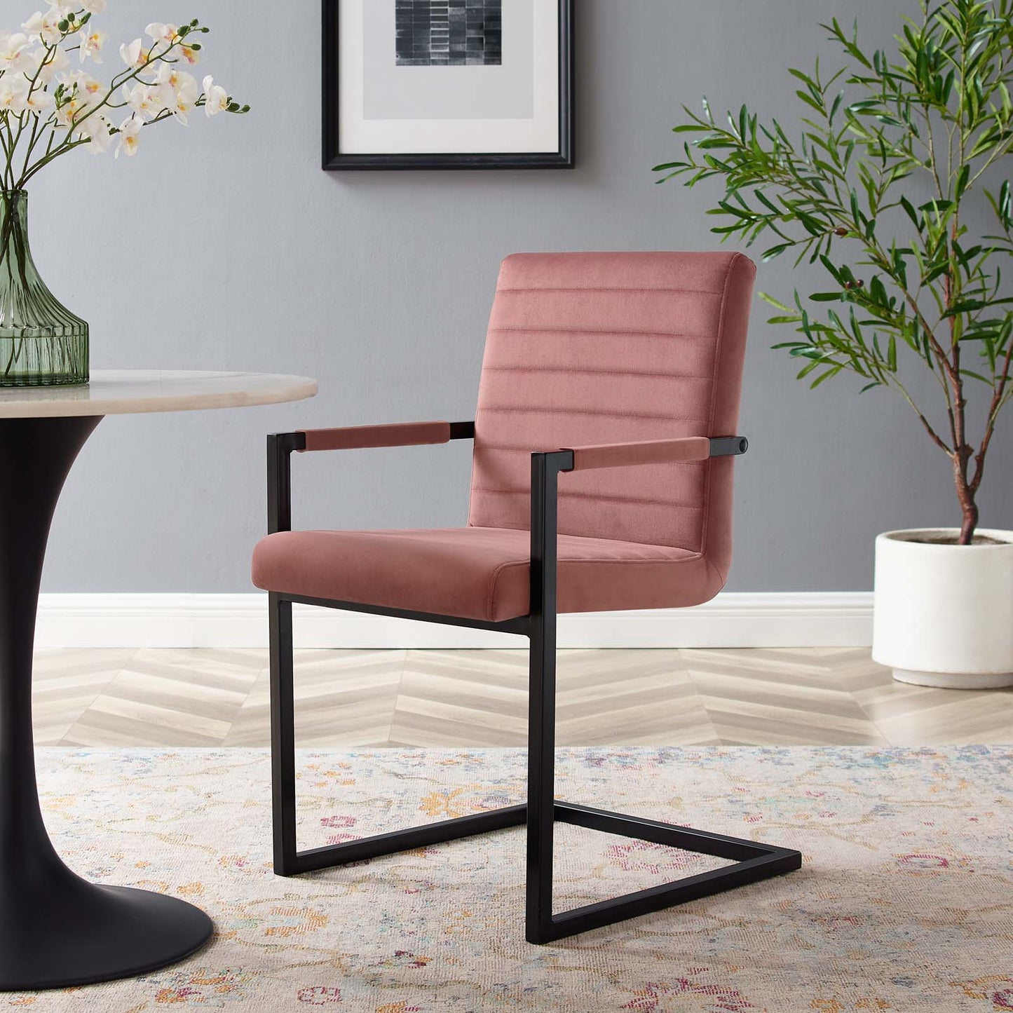 Savoy Performance Velvet Dining Chairs - Set of 2 By Modway | Dining Chairs | Modishstore-8