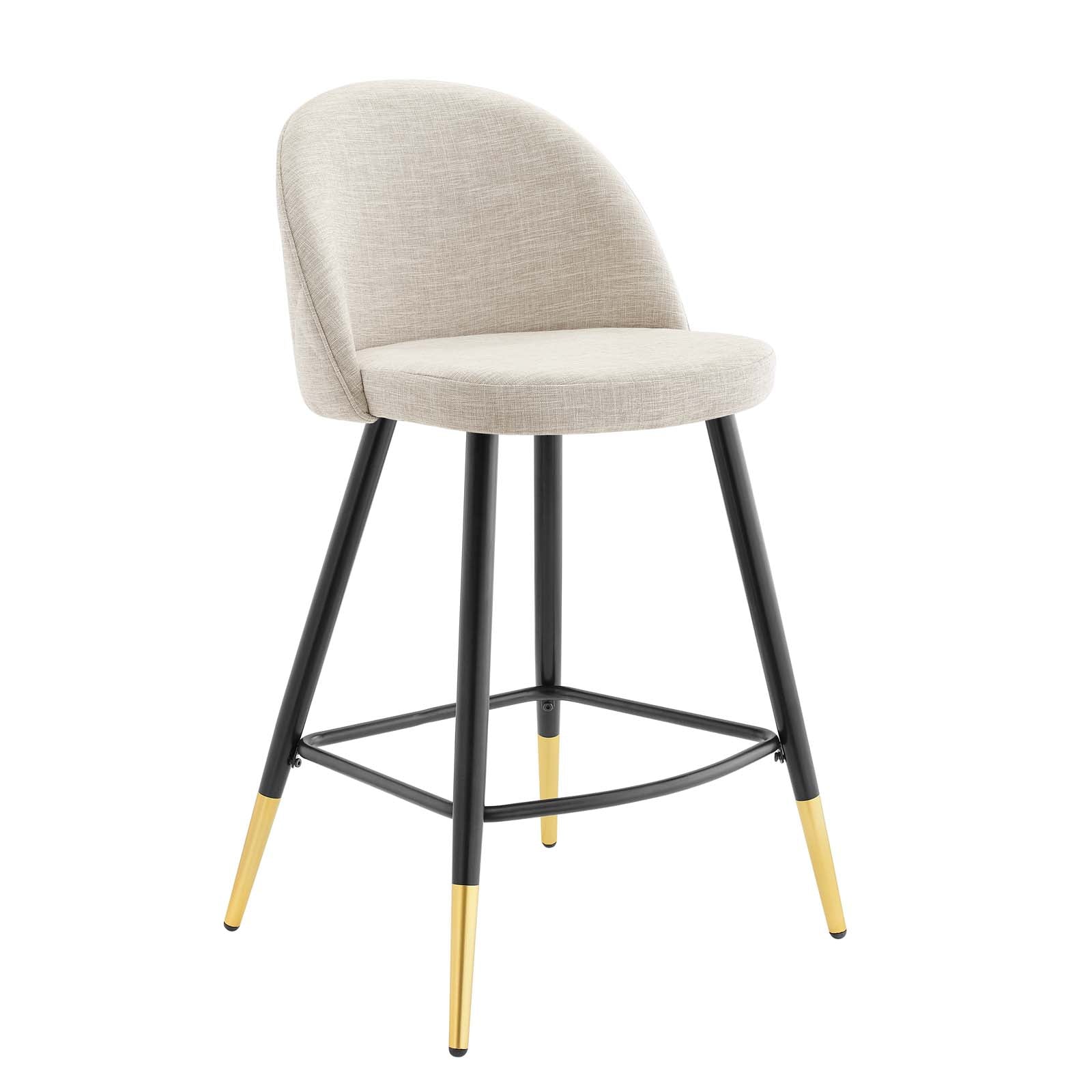 Modway Cordial Fabric Counter Stools - Set of 2 | Counter Stools | 