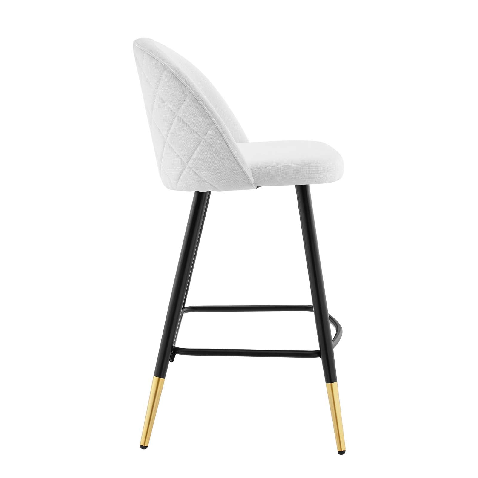 Modway Cordial Fabric Counter Stools - Set of 2 | Counter Stools | 
