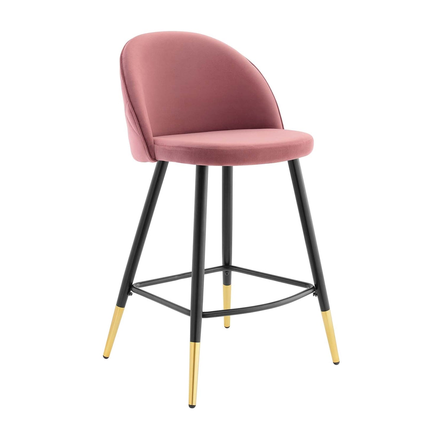 Modway Cordial Performance Velvet Counter Stools - Set of 2 | Bar Stools | 