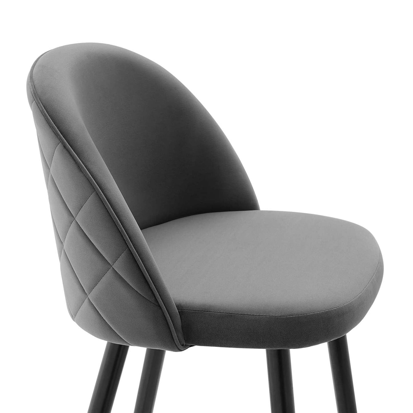 Modway Cordial Performance Velvet Counter Stools - Set of 2 | Bar Stools | 