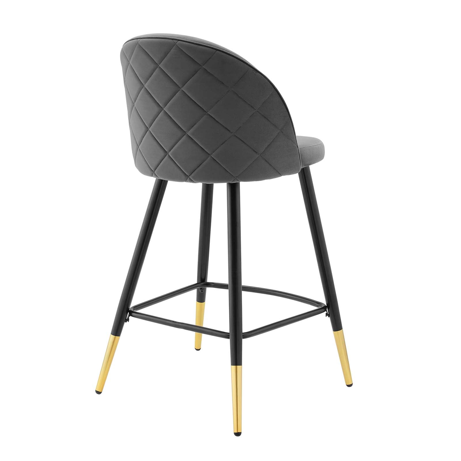 Modway Cordial Performance Velvet Counter Stools - Set of 2 | Bar Stools | 