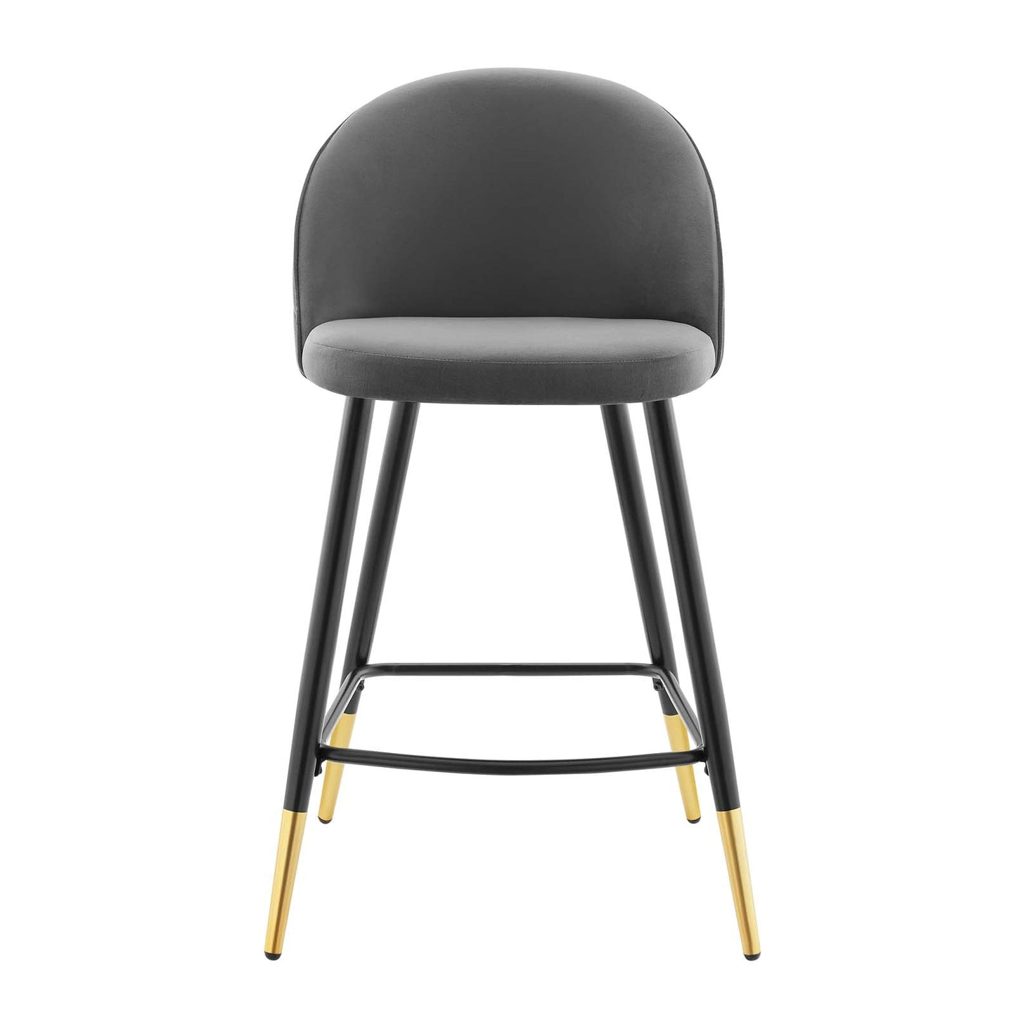 Modway Cordial Performance Velvet Counter Stools - Set of 2 | Bar Stools | 