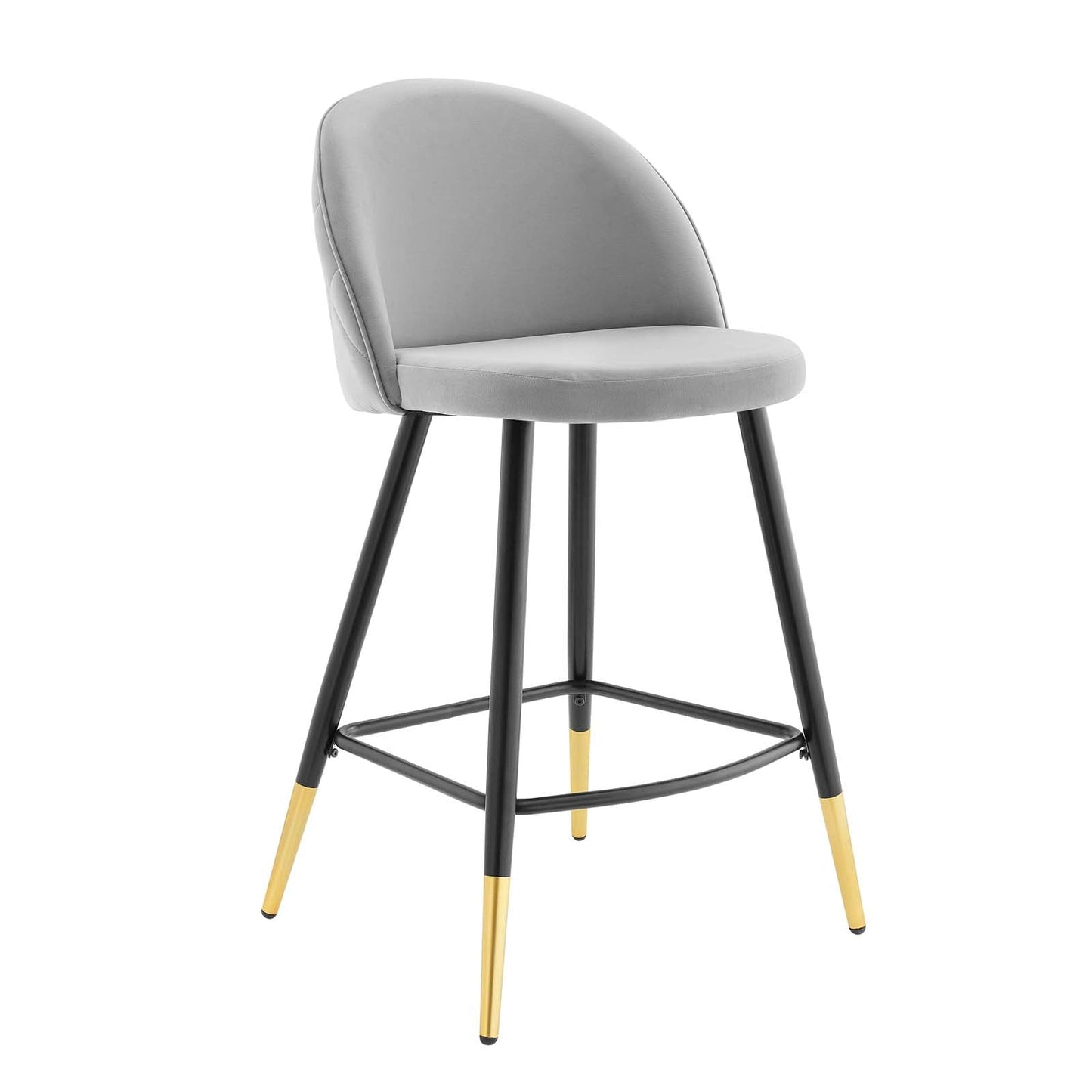 Modway Cordial Performance Velvet Counter Stools - Set of 2 | Bar Stools | 