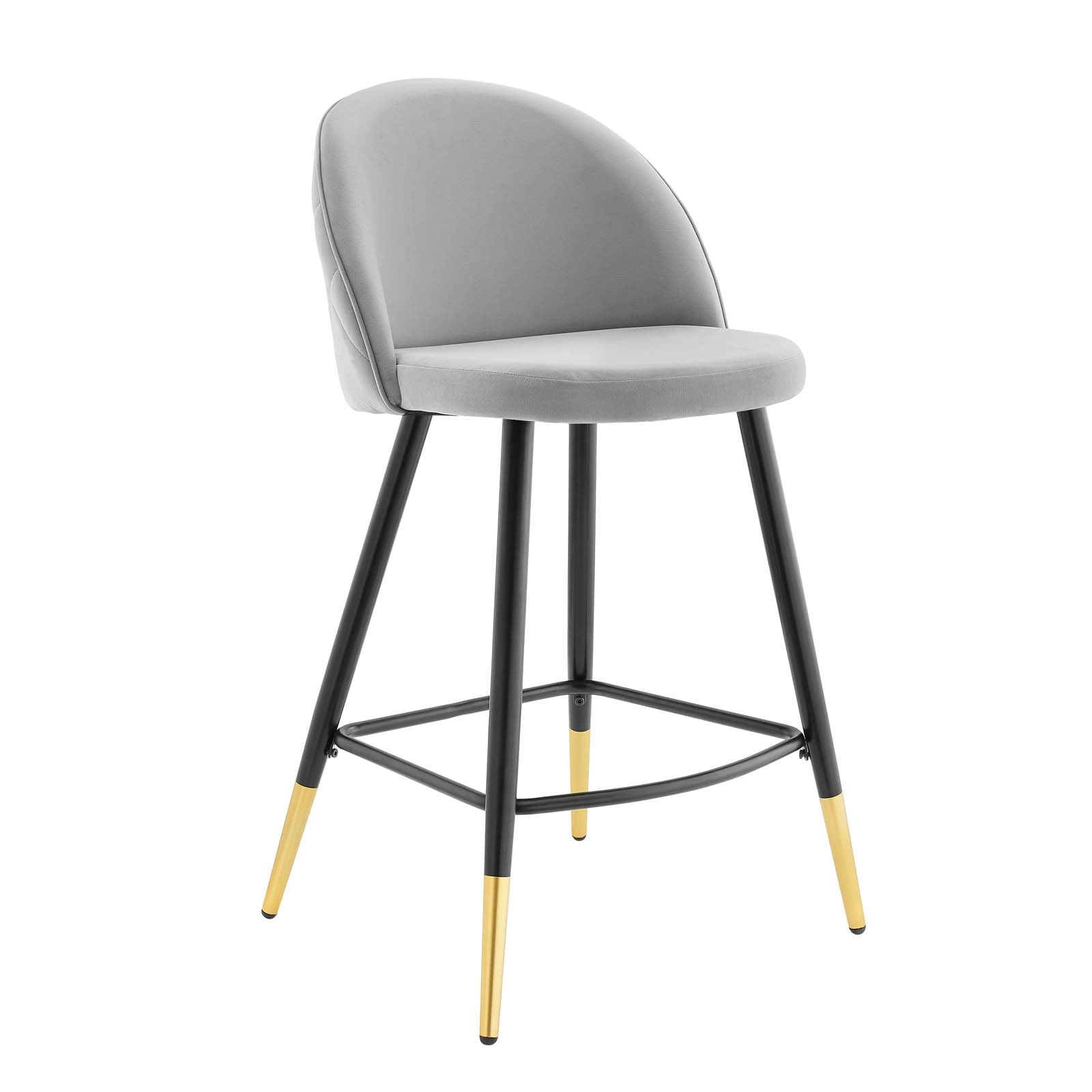 Modway Cordial Performance Velvet Counter Stools - Set of 2 | Bar Stools | 