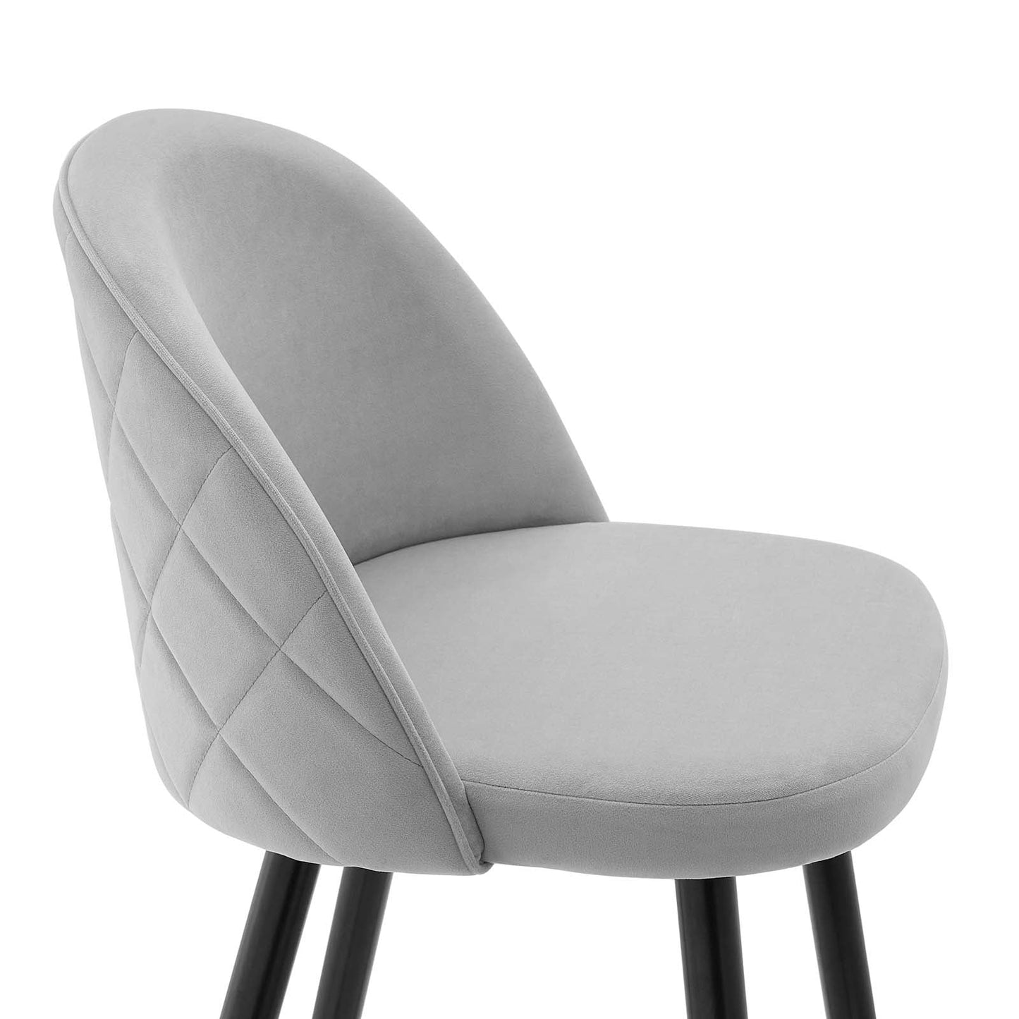 Modway Cordial Performance Velvet Counter Stools - Set of 2 | Bar Stools | 
