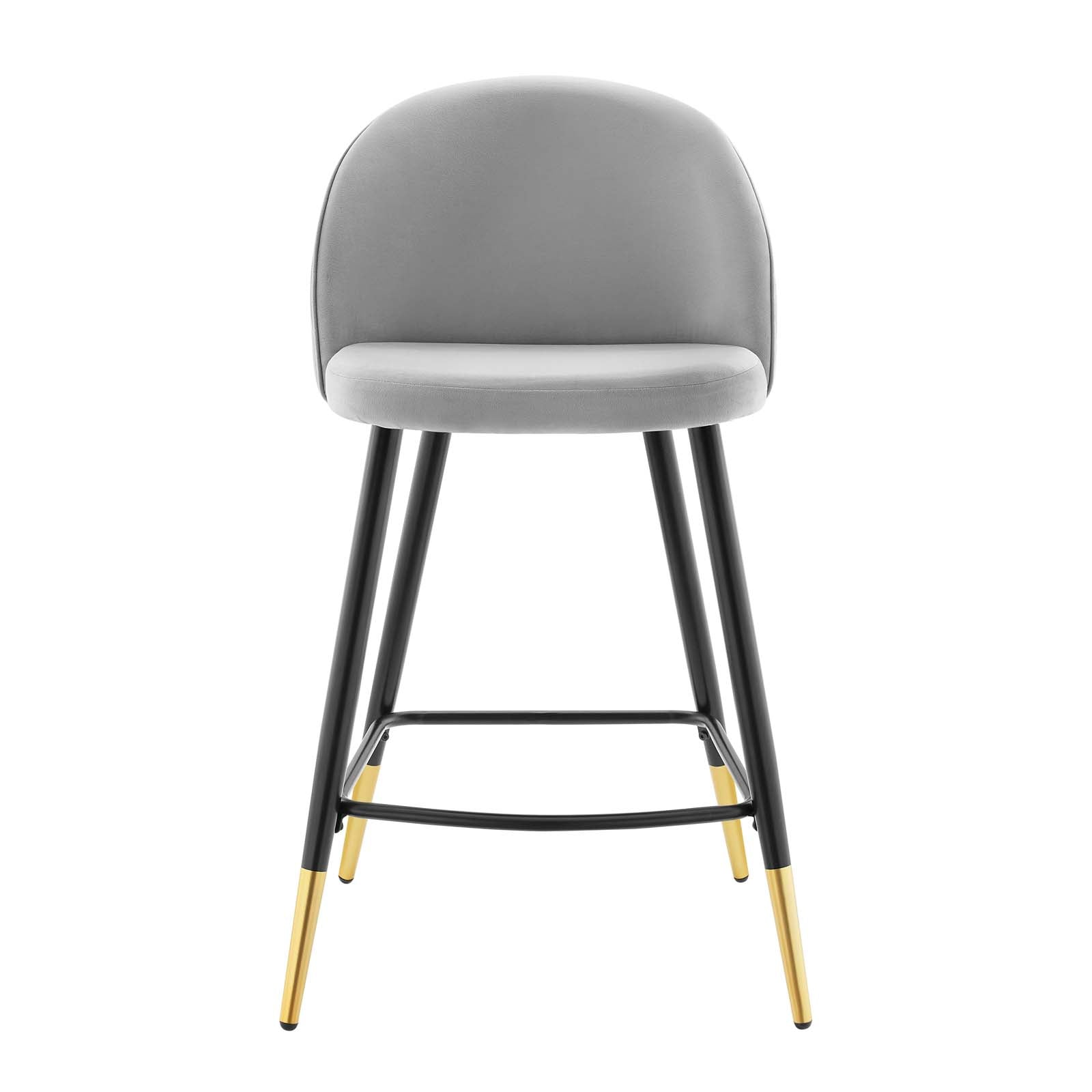 Modway Cordial Performance Velvet Counter Stools - Set of 2 | Bar Stools | 