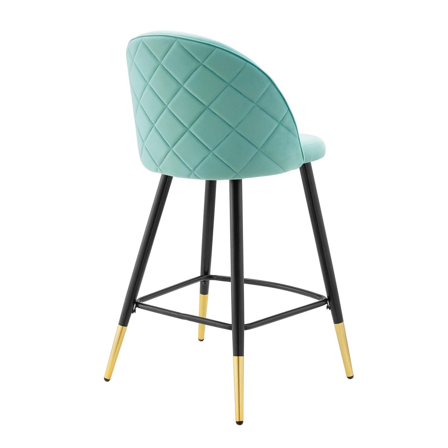 Modway Cordial Performance Velvet Counter Stools - Set of 2 | Bar Stools | 